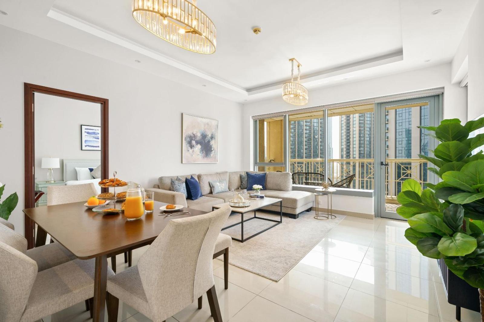 Apartemen Luxury Burj Khalifa & Fountain View Apt Downtown