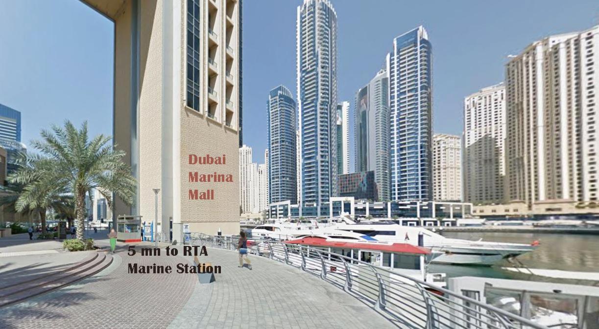 Marina And Sea View At 10mn From Jbr & Metro Deluxe For 4ppl Late Check-in & Late Check-out