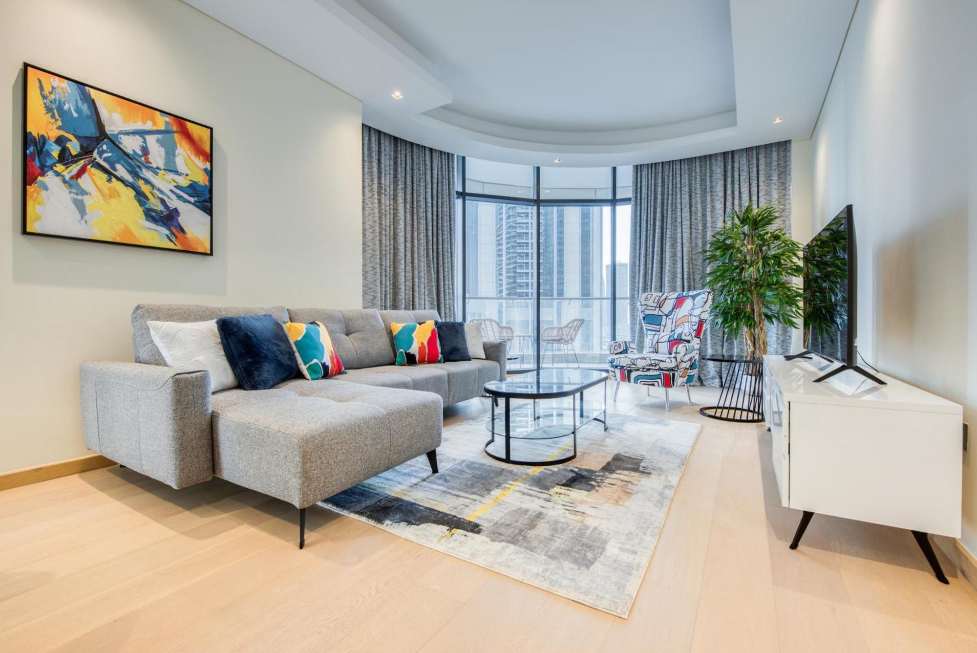 Apartamento Rh- Downtown Delight, Spacious 01br Near Mall & Burj Khalifa, Rp Heights *