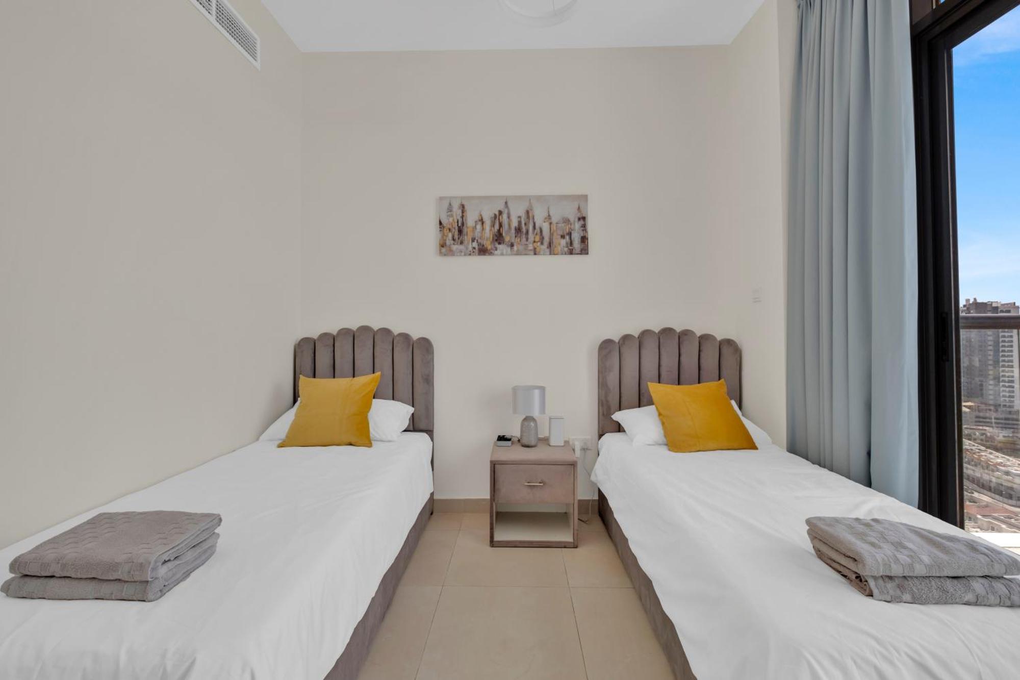 Lejlighed Stylish 2br For 6 With King Beds, Pool, Gym In Jvc