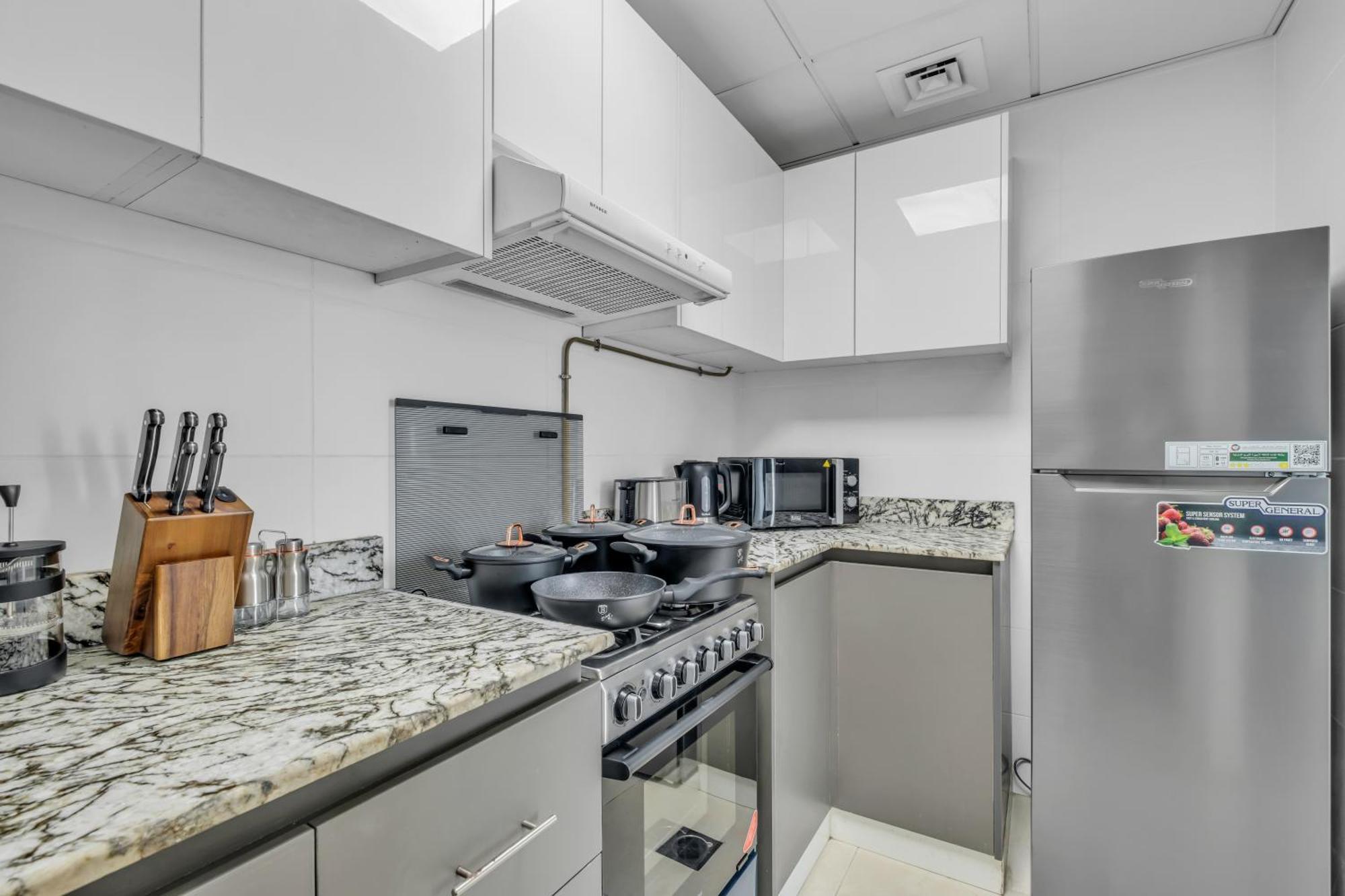 Lejlighed Stylish 2br For 6 With King Beds, Pool, Gym In Jvc