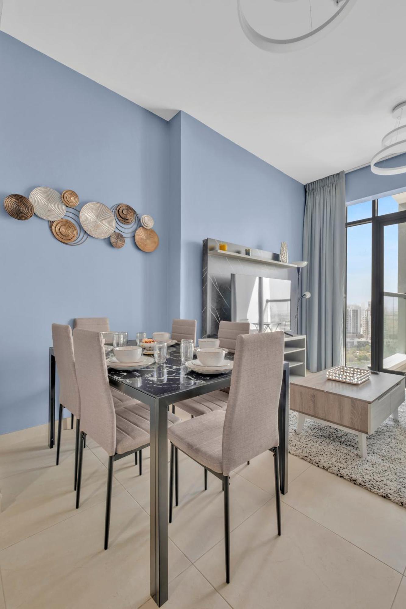 Lejlighed Stylish 2br For 6 With King Beds, Pool, Gym In Jvc Dubai