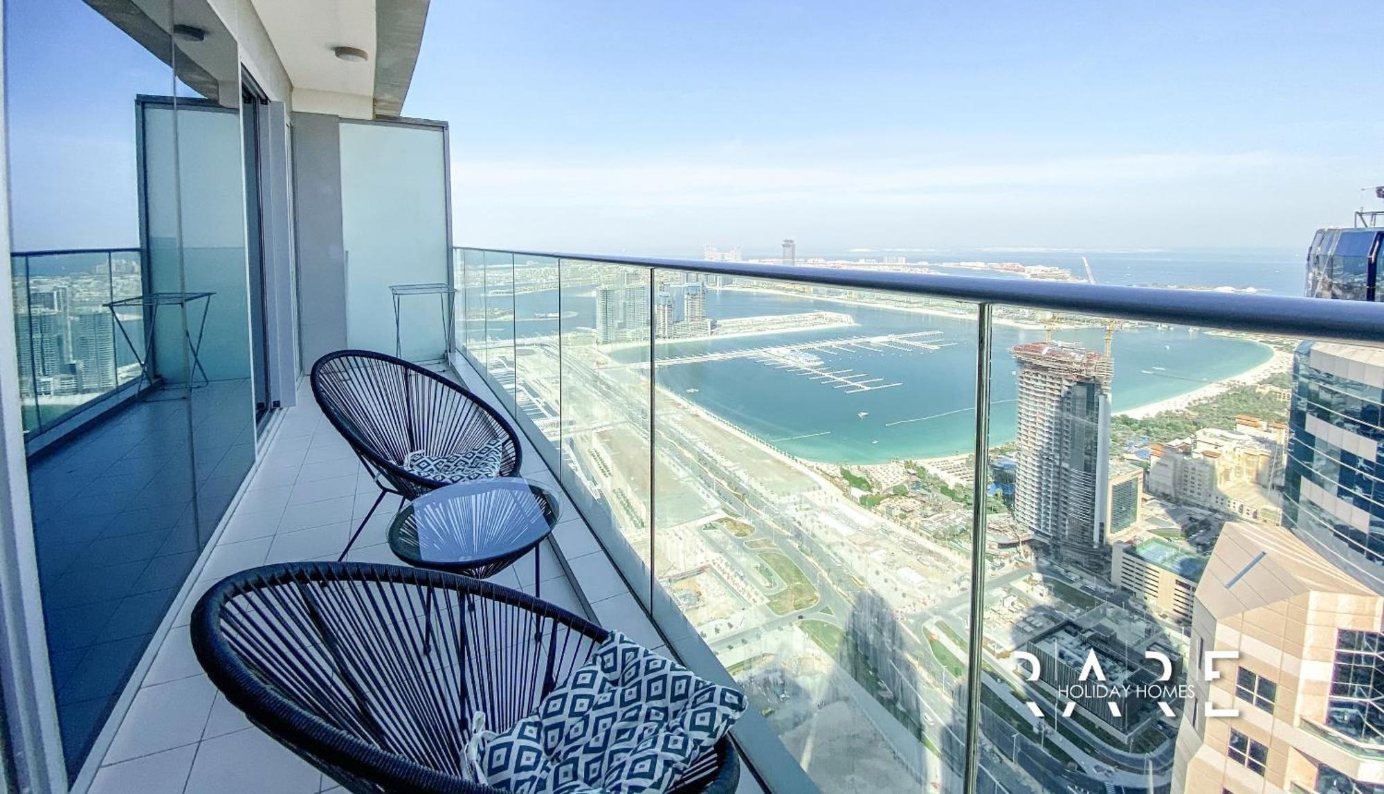 Rare Offers With Palm View - Beachfront - Fendi Interior - Damac Heights - R6303 - Marina * Dubai