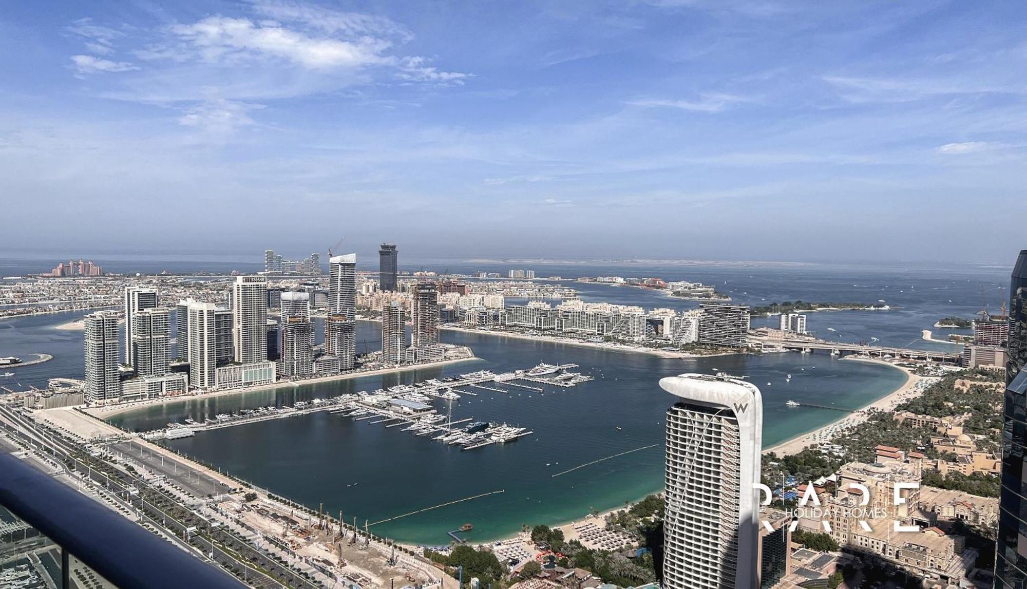 Rare Offers With Palm View - Beachfront - Fendi Interior - Damac Heights - R6303 - Marina Lägenhet
