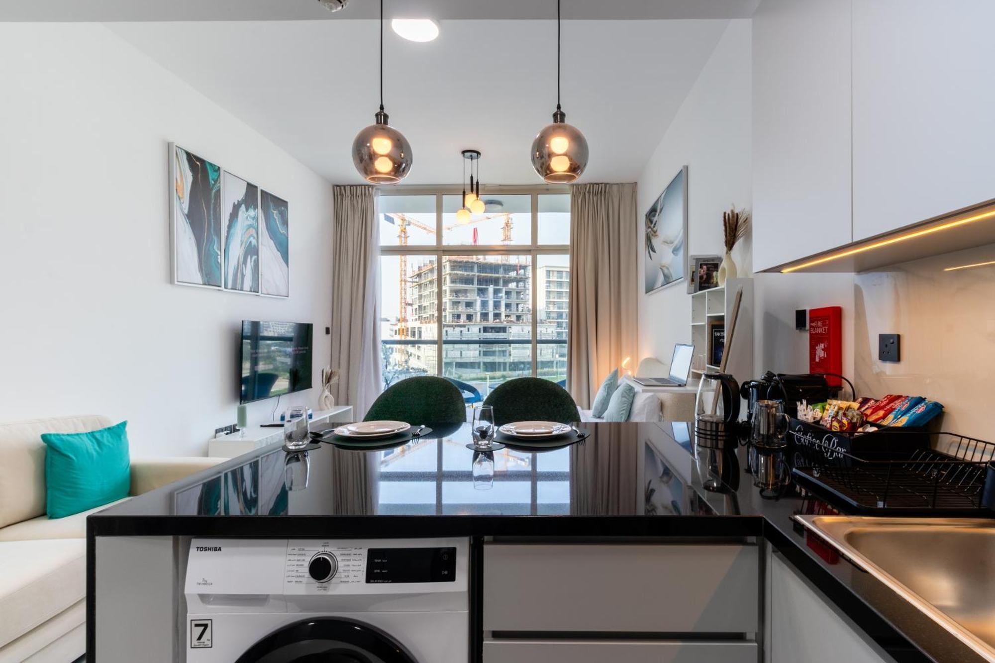 Appartement Queen Bed, Full Kitchen, New Unit *