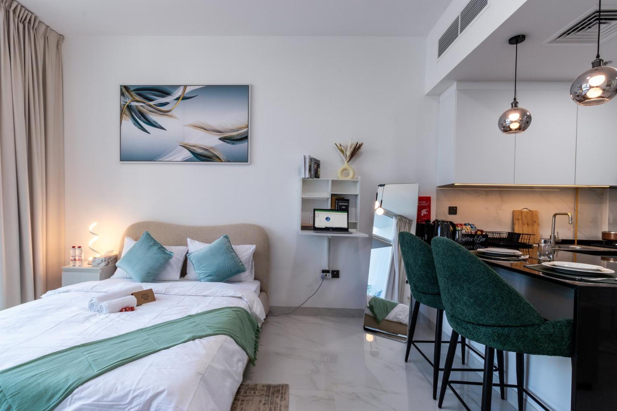 Queen Bed, Full Kitchen, New Unit Appartement Dubaï