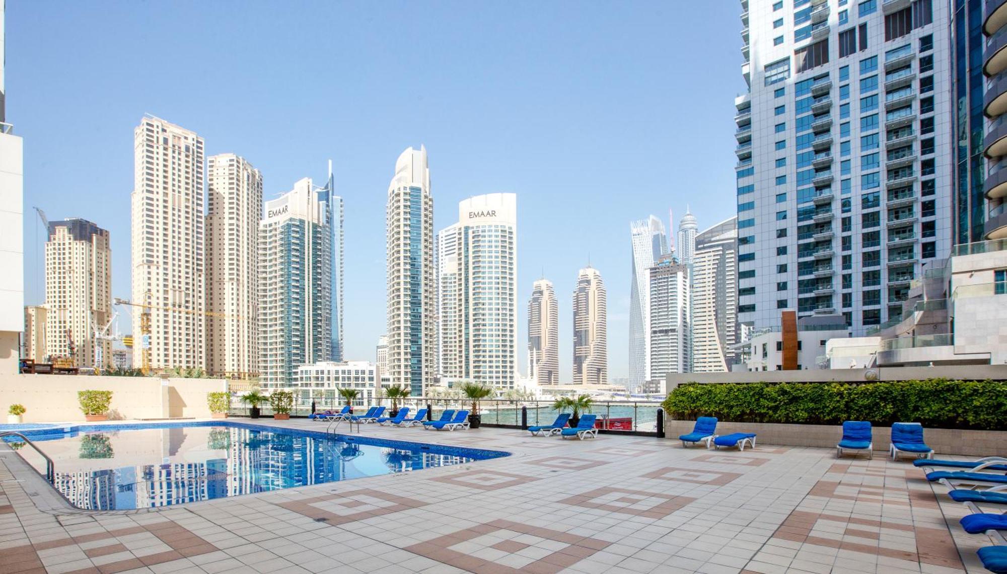 Stylish 2bd With Great View In Marina View Tower Lägenhet *