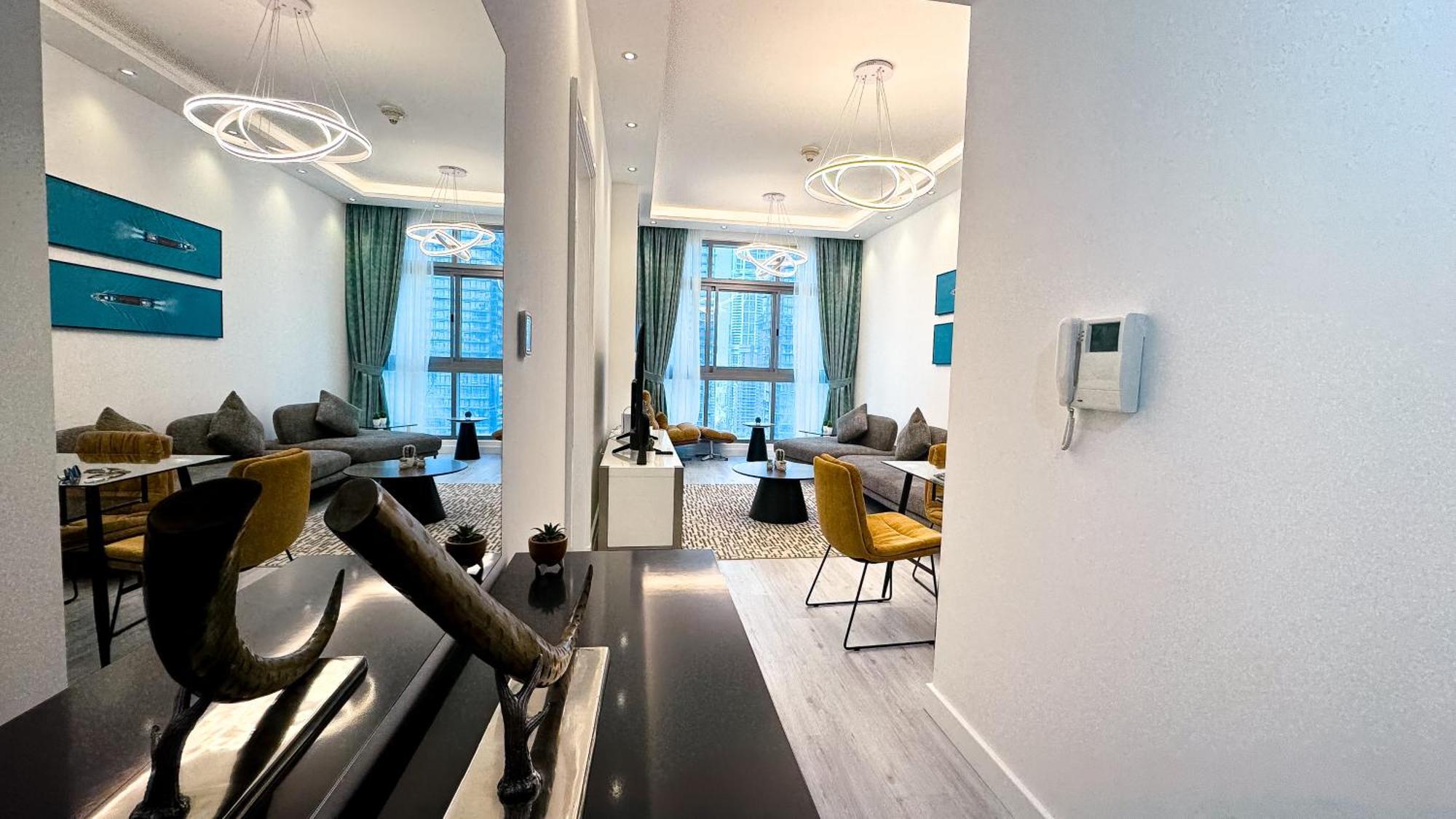 Marina - Elegant Design 1bhk - Iris Blue Lägenhet Dubai