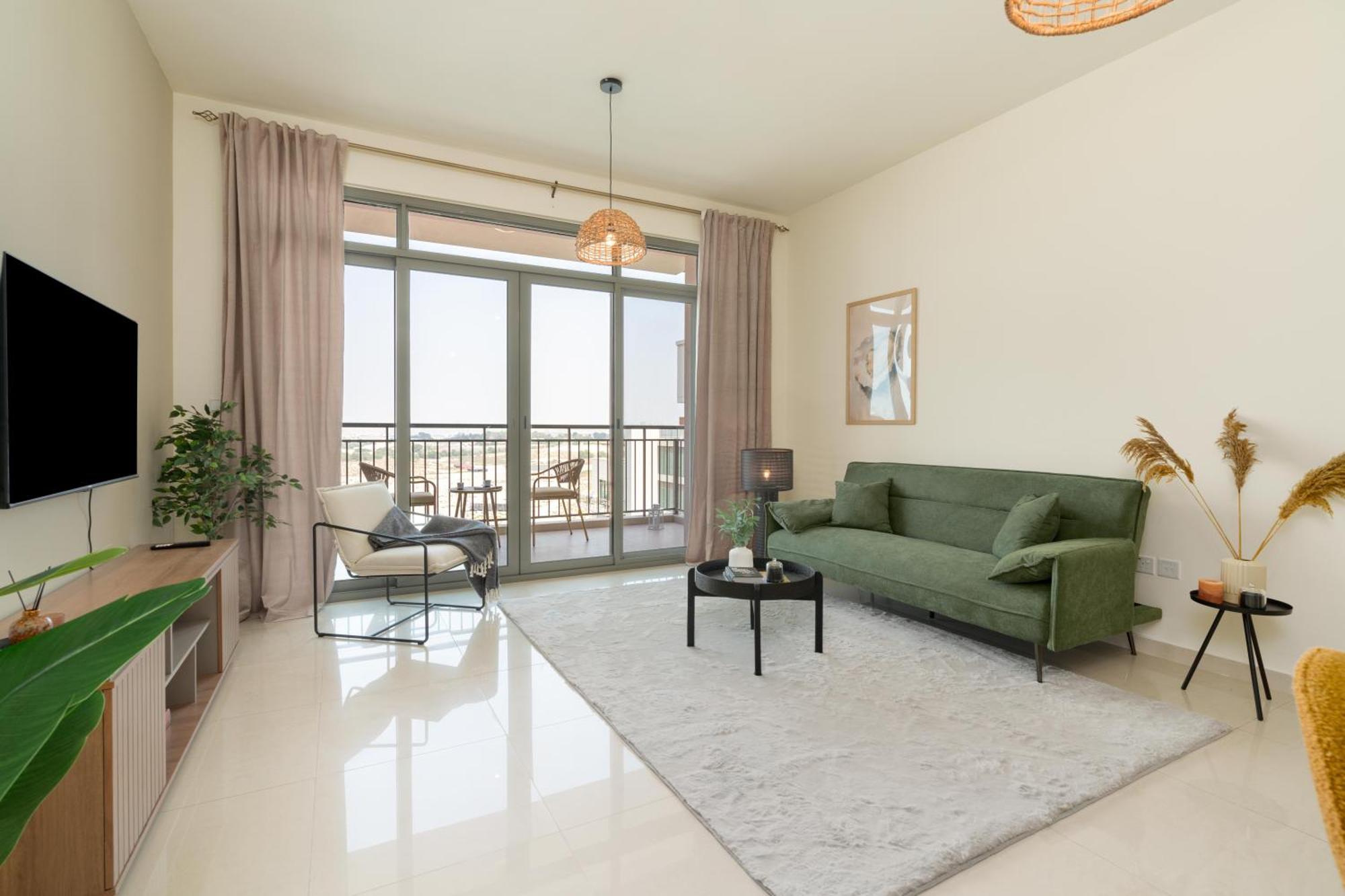 Apartamento Oasis In - Expat Preferred Community - The Greens - The Views - Perfect For Business And Pleasure - Close To Metro - Park, Lakes And Jogging 1 Min Walk Away - Yoga Classes By The - 4 People - Big Balcony - 3 Min Drive To Sheikh Zayed