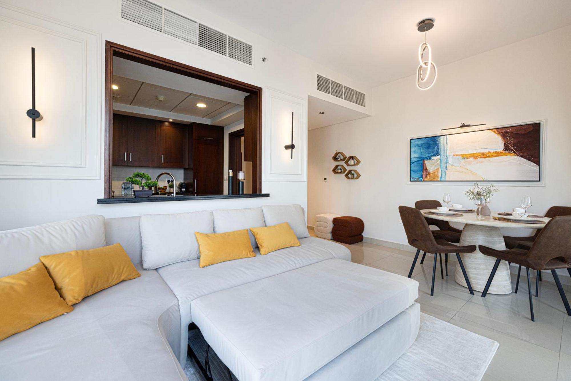 Luxury 2-br Overlooking Burj & Fountain Views Appartement