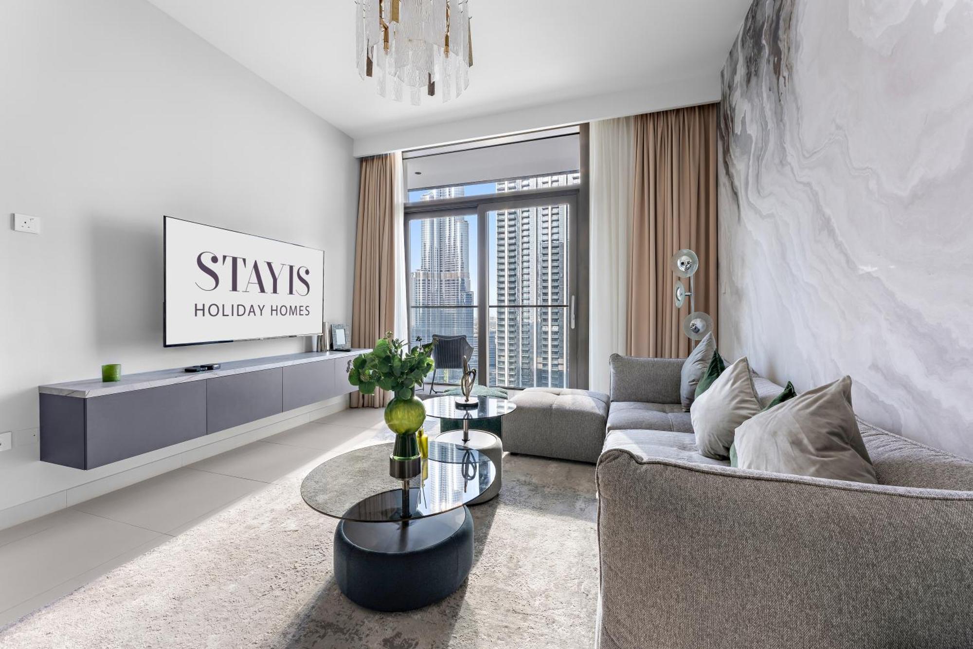 Stayis - 1 Bedroom Partial View Of Burj Khalifa Apartment Dubai
