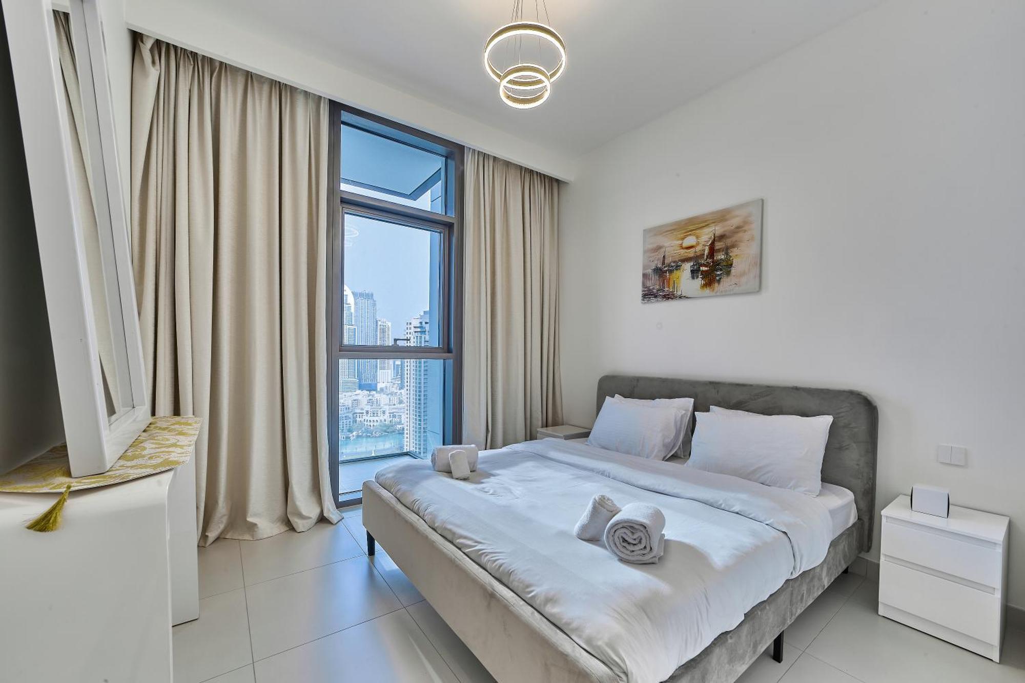 Apartamento 2br With Stunning Burj Khalifa & Fountain View Dubái