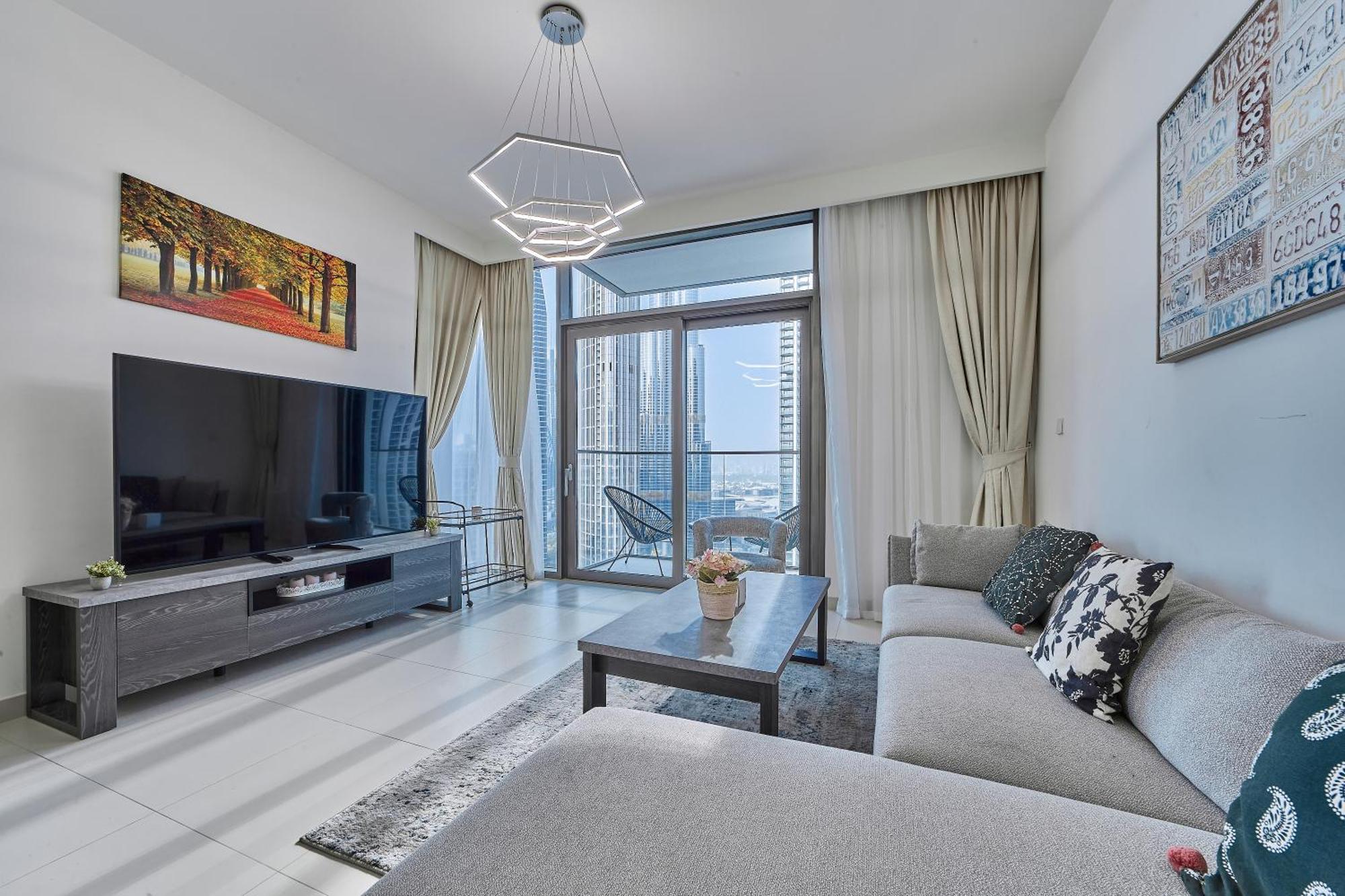 Apartamento 2br With Stunning Burj Khalifa & Fountain View *