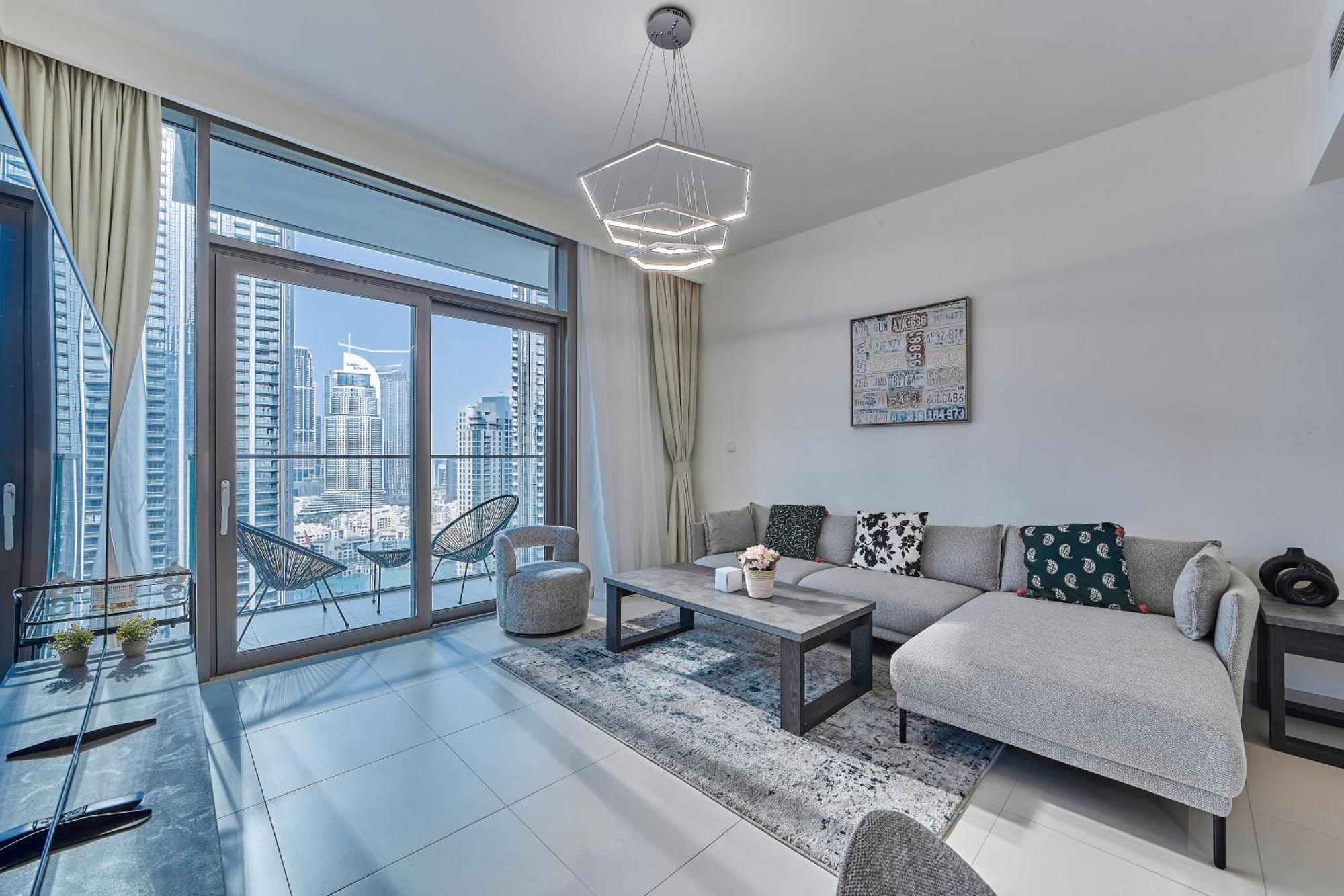 2br With Stunning Burj Khalifa & Fountain View Apartamento *