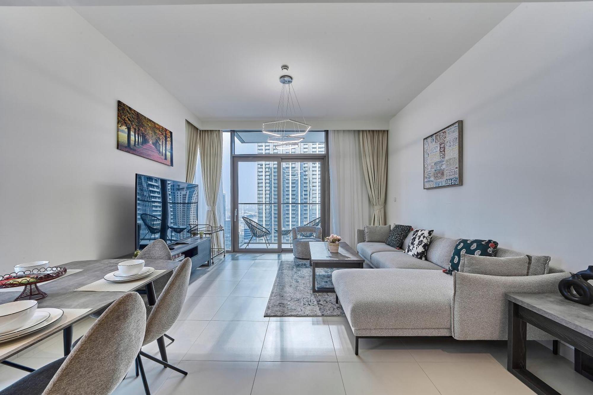 2br With Stunning Burj Khalifa & Fountain View Apartamento Dubái