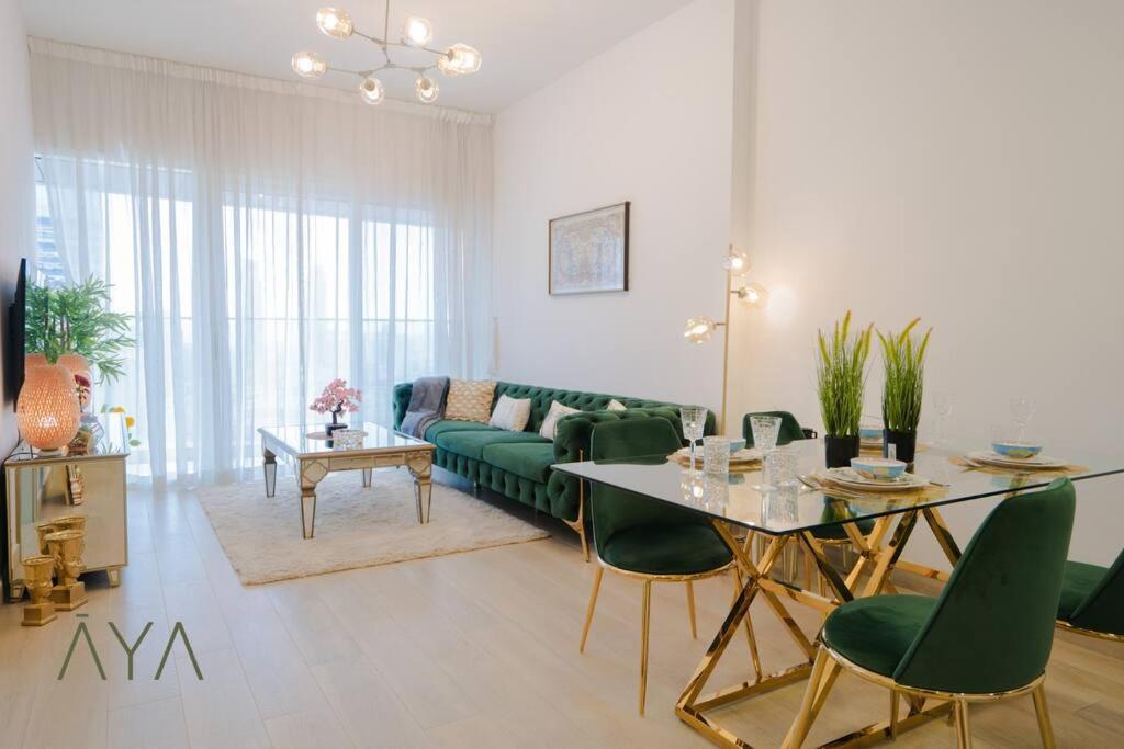 Elegant 1br Retreat With Rooftop Pool In Jvc By Aya Boutique Dubai