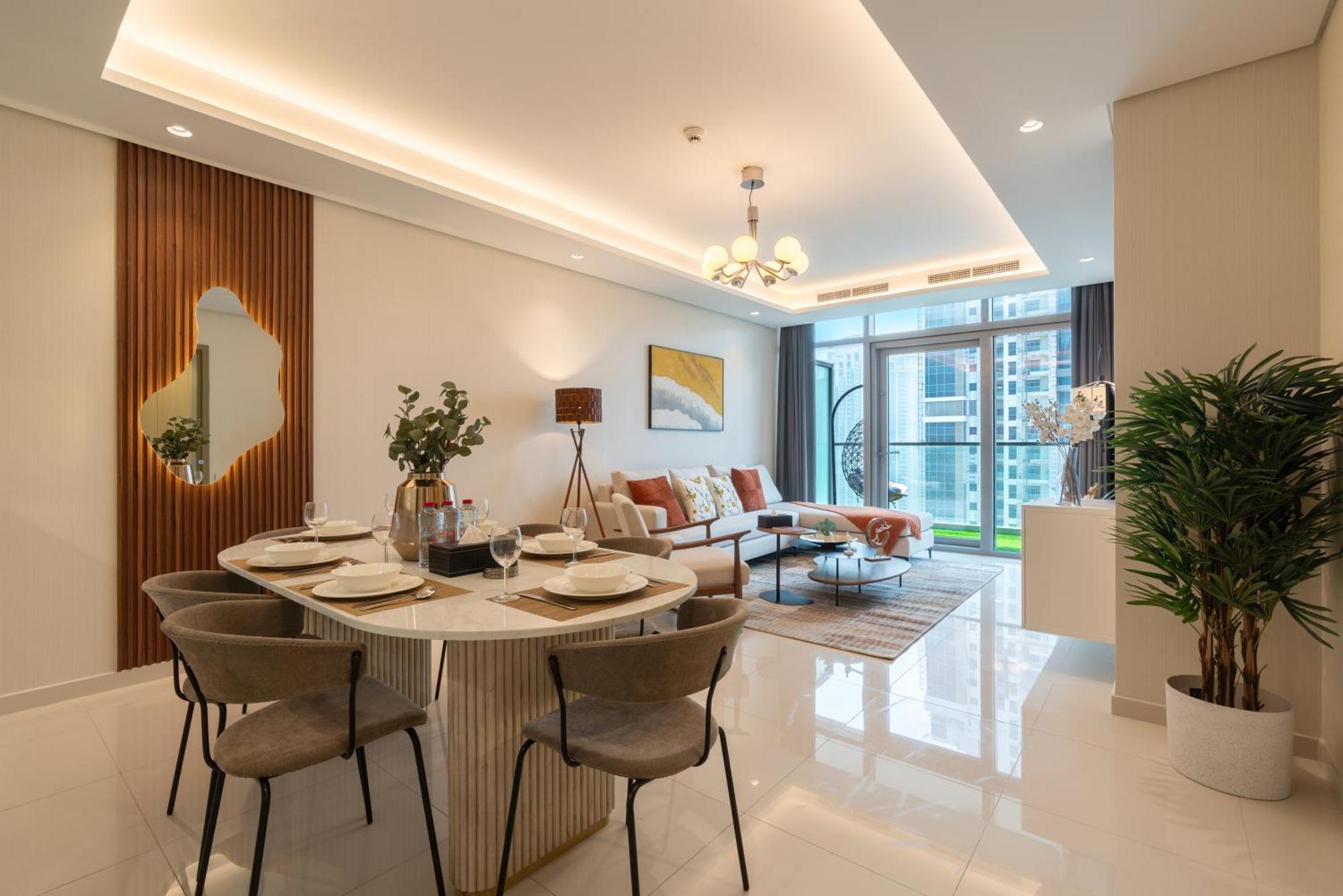 2 Kind Beds - 7mins To Mall - Burj View *