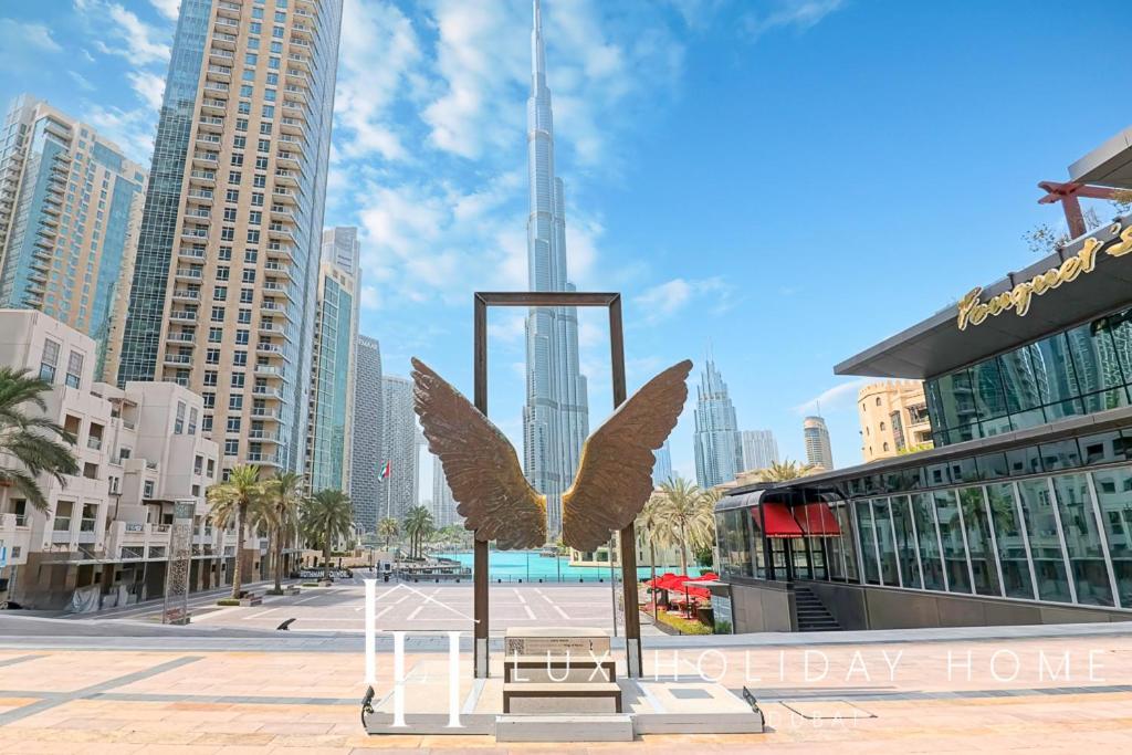 Lux Burj Khalifa View Across Mall Lejlighed *