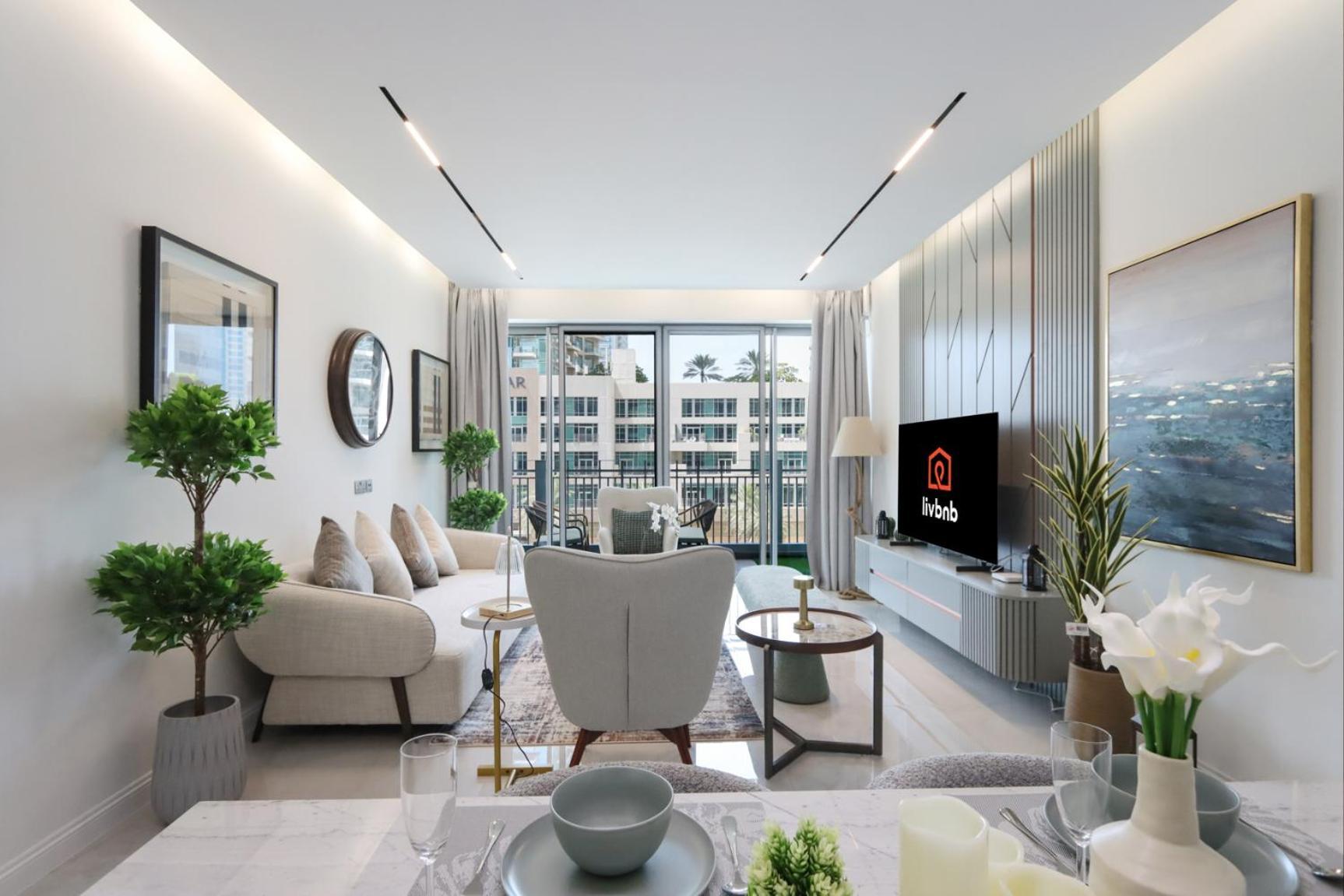 Livbnb - 2b With Modern Interiors, Emaar Boulevard Appartement Dubaï