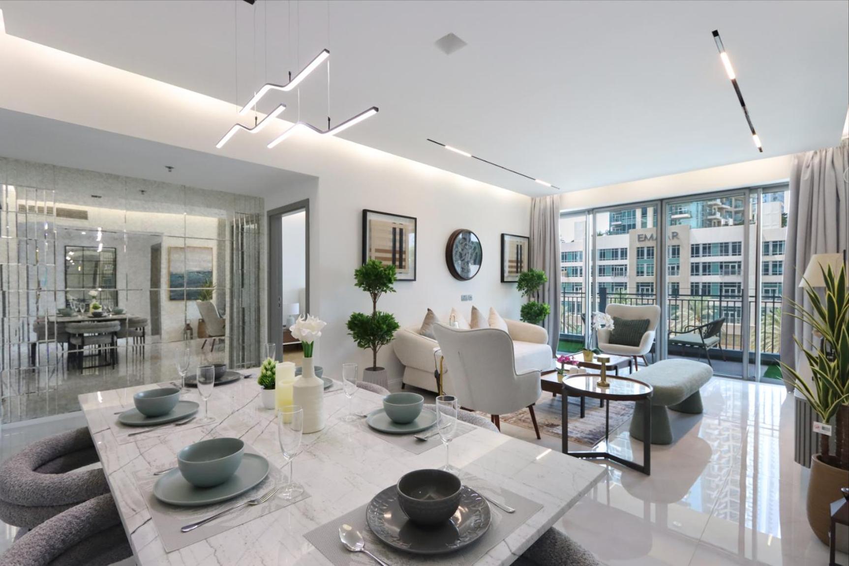 Livbnb - 2b With Modern Interiors, Emaar Boulevard Appartement