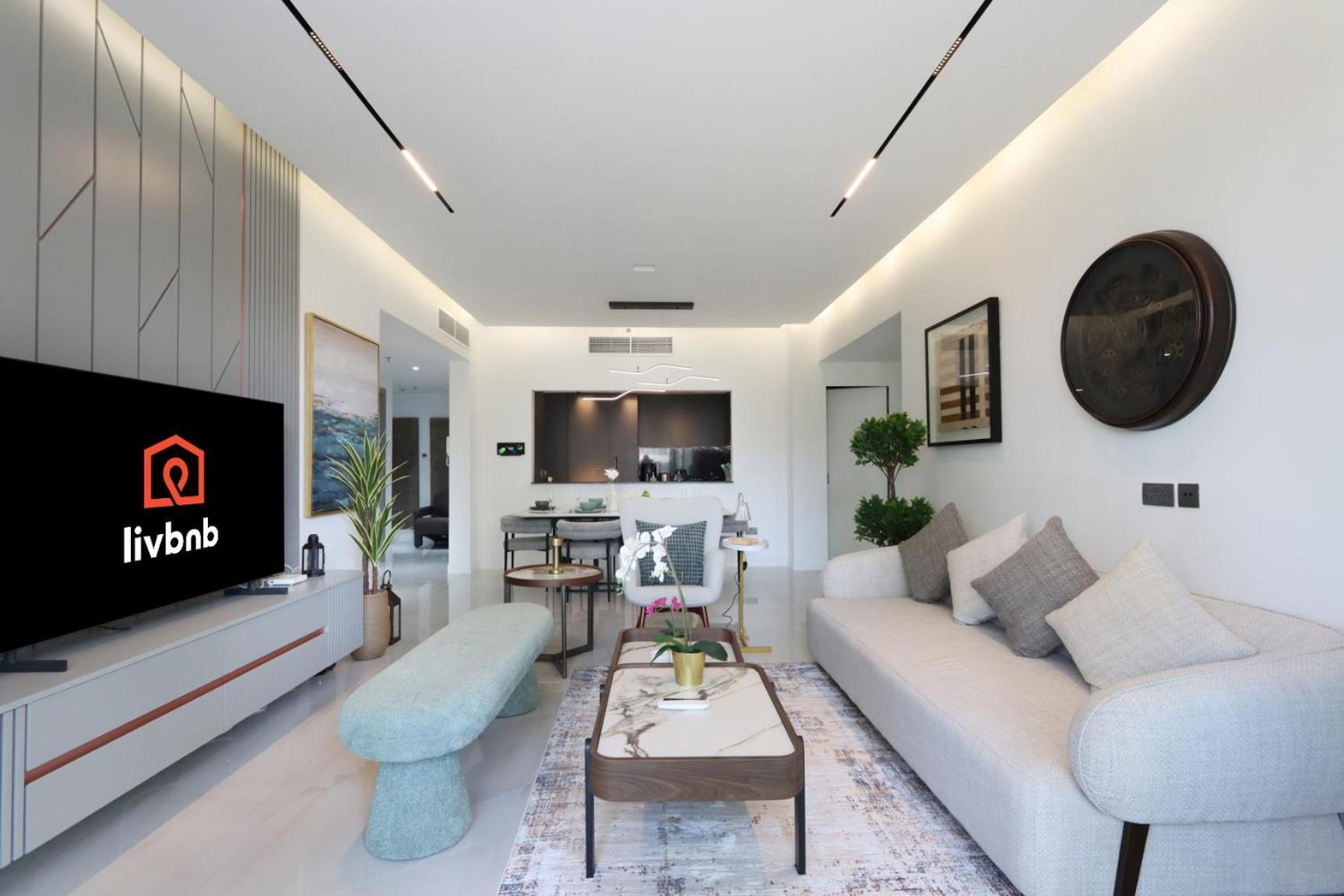 Livbnb - 2b With Modern Interiors, Emaar Boulevard Appartement Dubaï