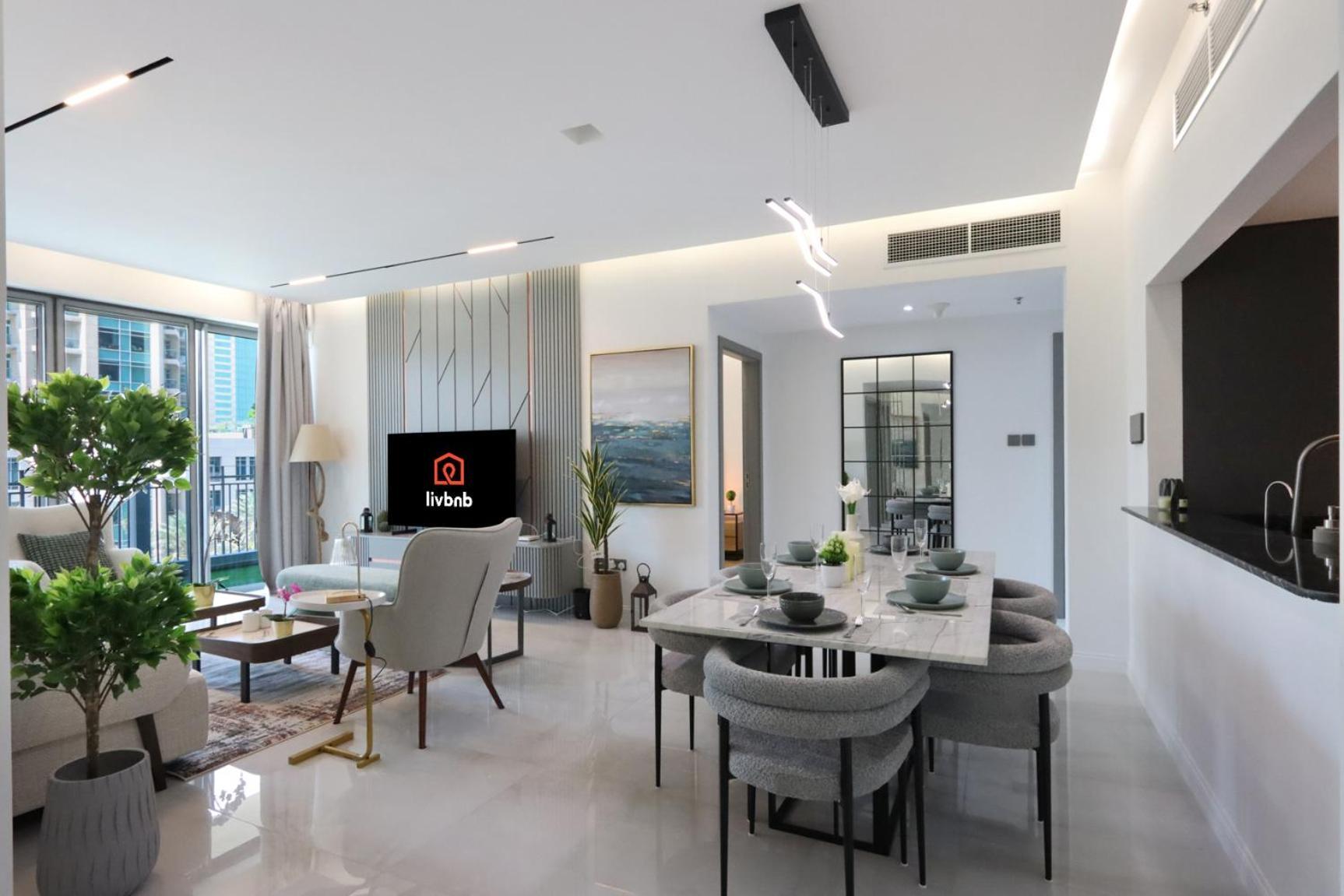 Appartement Livbnb - 2b With Modern Interiors, Emaar Boulevard Dubaï