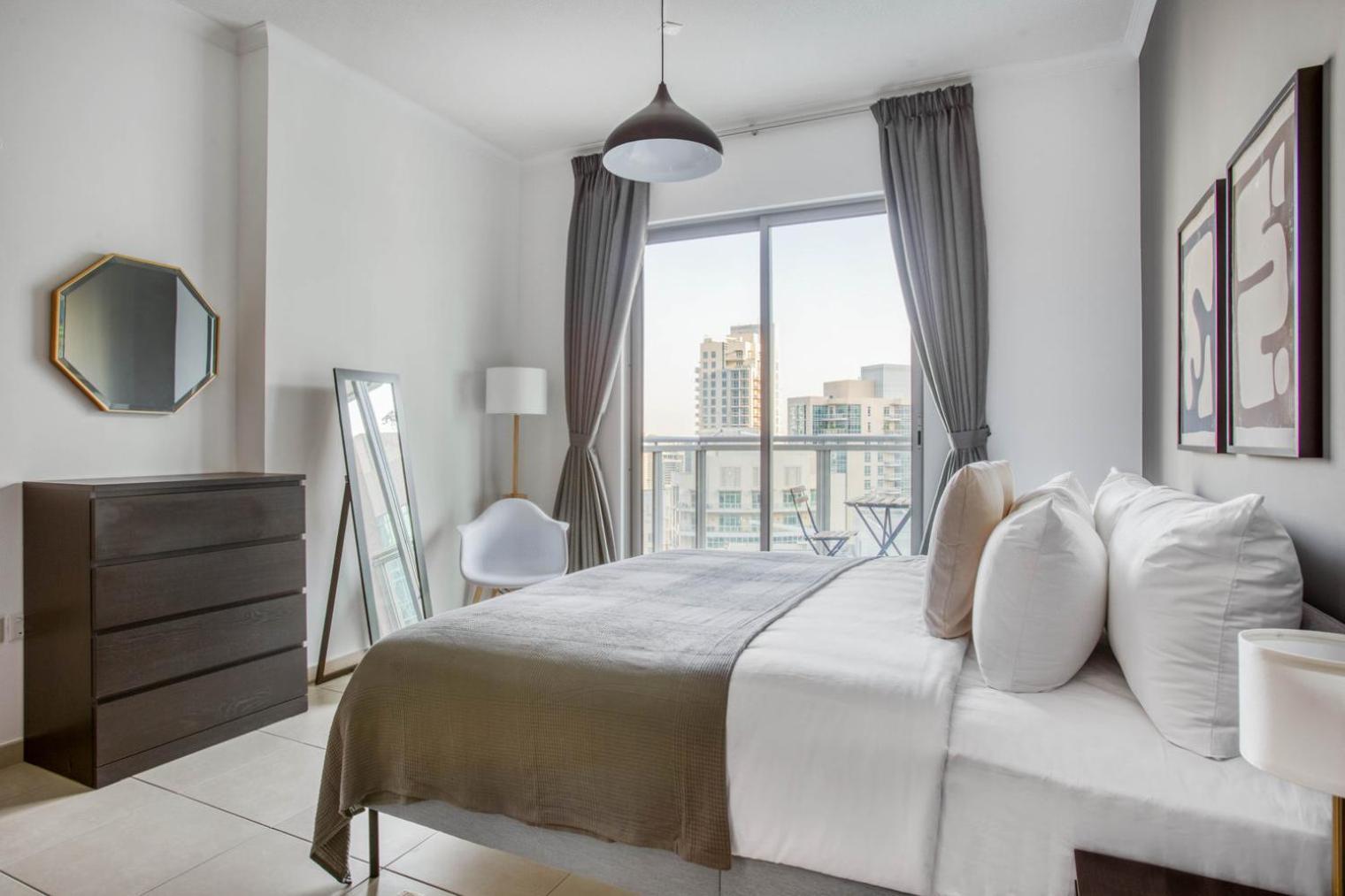Blueground Burj Residences Pool Gym Dxb-905 Appartement *