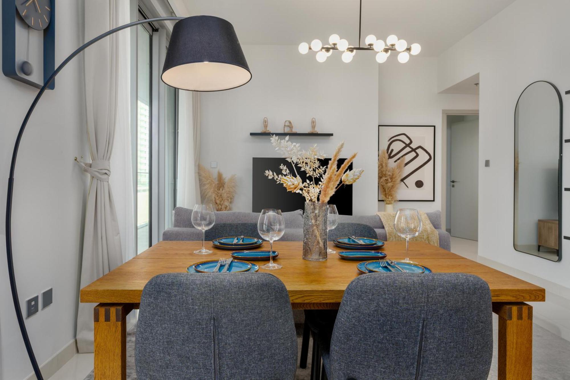 Apartment White Sage Sun And 1br At Isle Emaar Beachfront Dubai