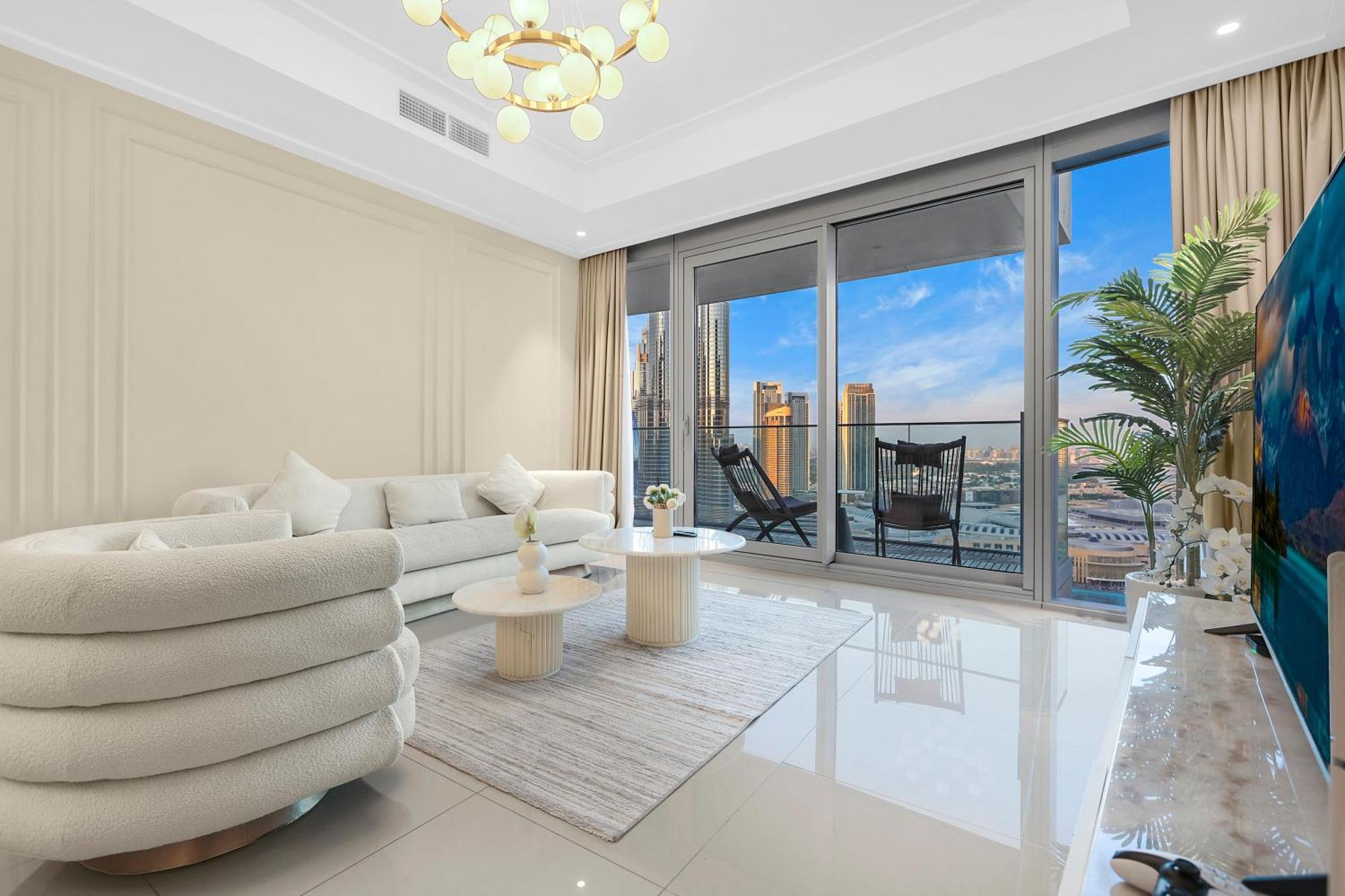 Appartement First Class 3br With Full Burj Khalifa And Fountain View Dubaï