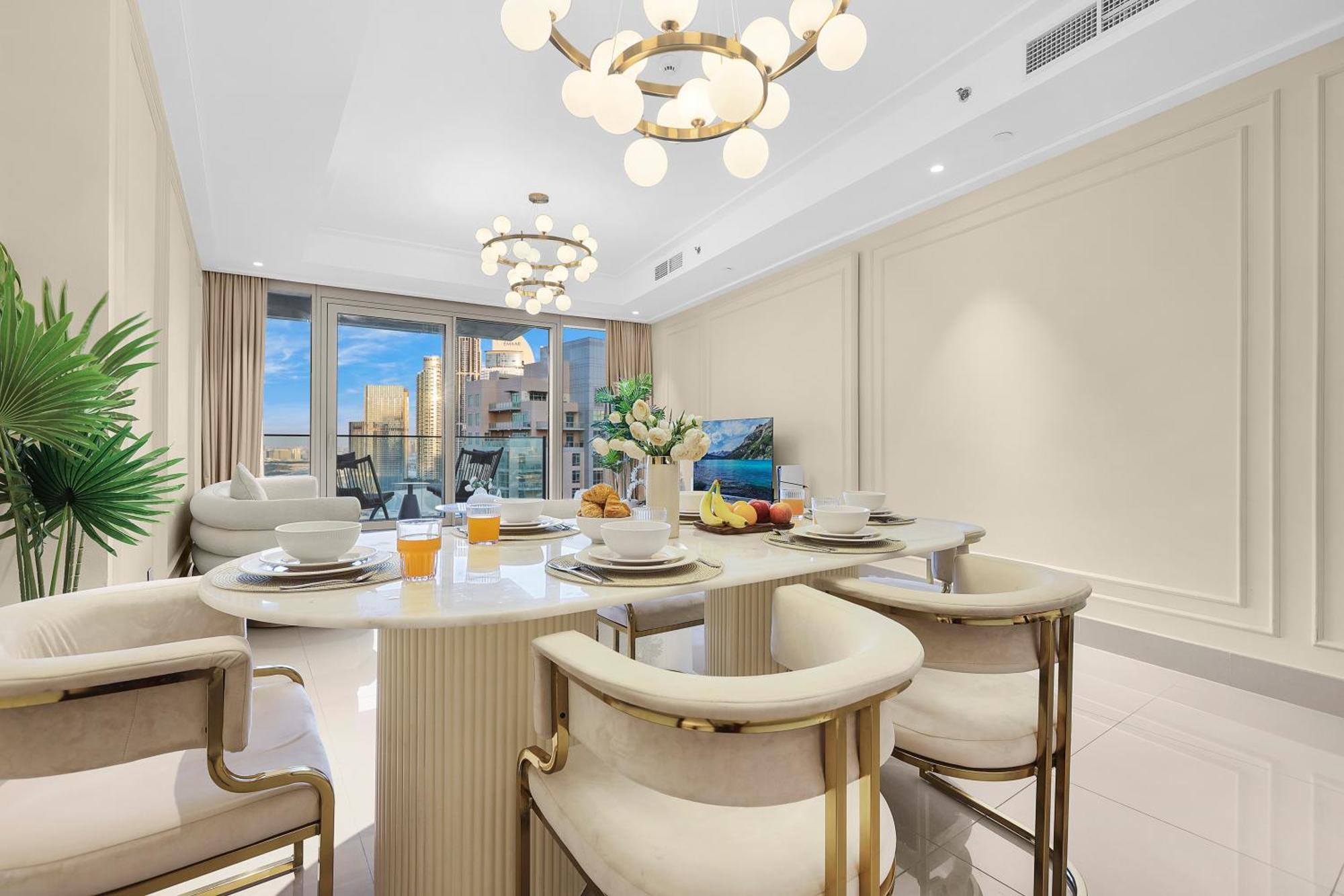 First Class 3br With Full Burj Khalifa And Fountain View Dubaï