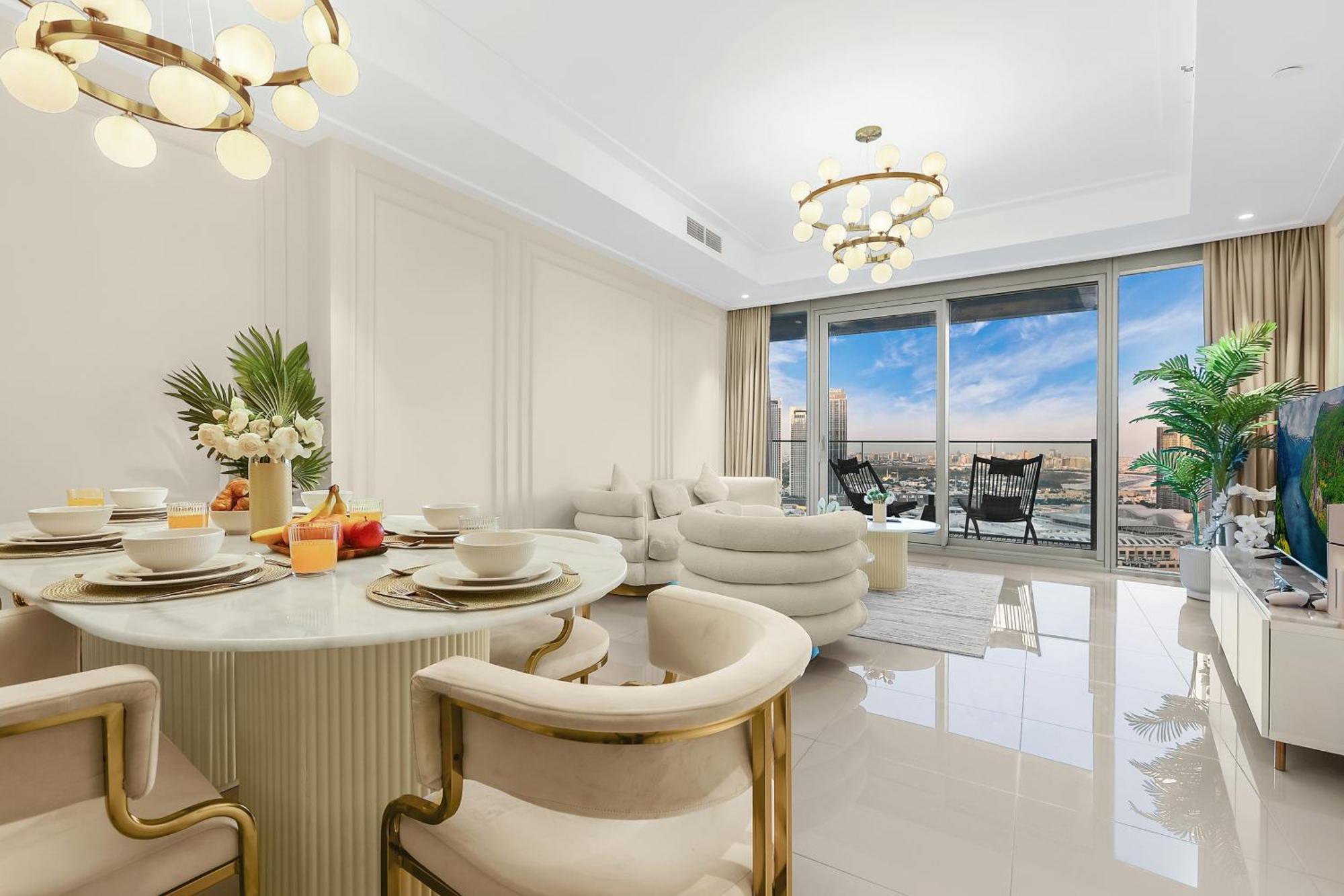 First Class 3br With Full Burj Khalifa And Fountain View * Dubaï