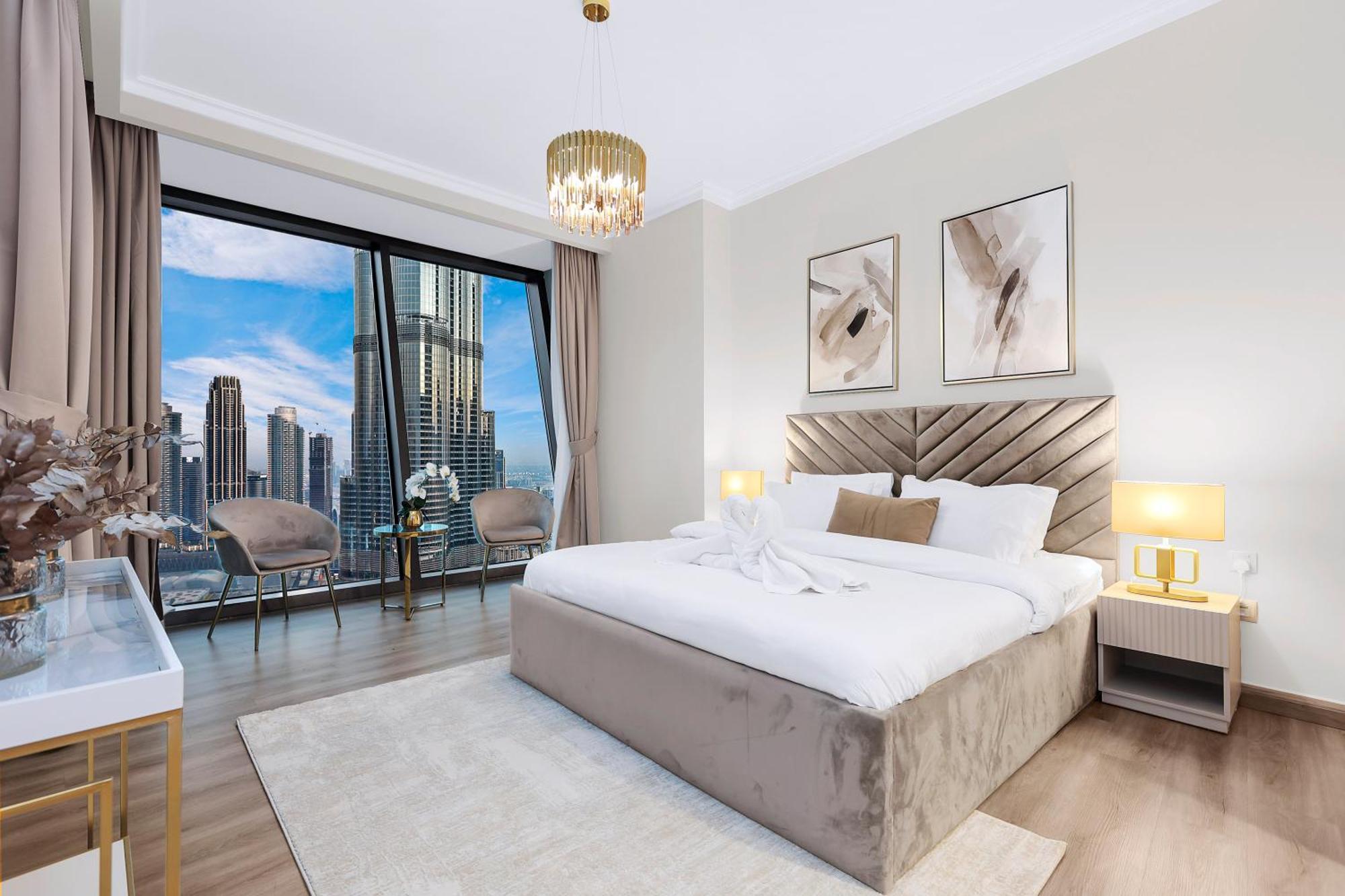 Apartamento First Class 3br With Full Burj Khalifa And Fountain View Dubai