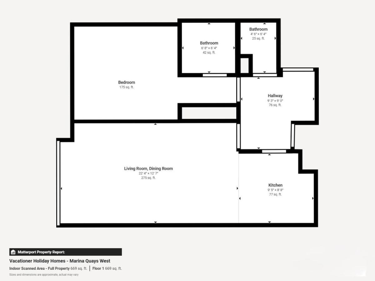 Marina Quays West - Modern One Bedroom In Marina