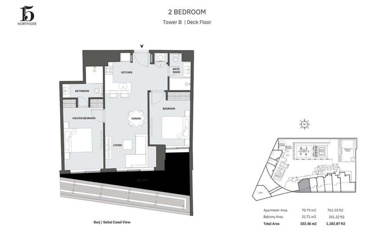 Apartamento 2br-bd-15ns Burj Khalifa Canal Views