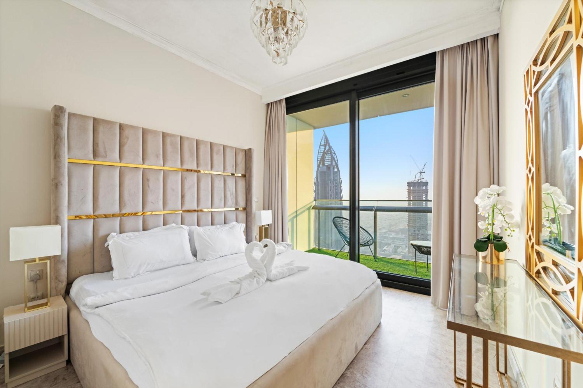 First Class 2br With Full Skyline & Sea View Apartamento Dubái