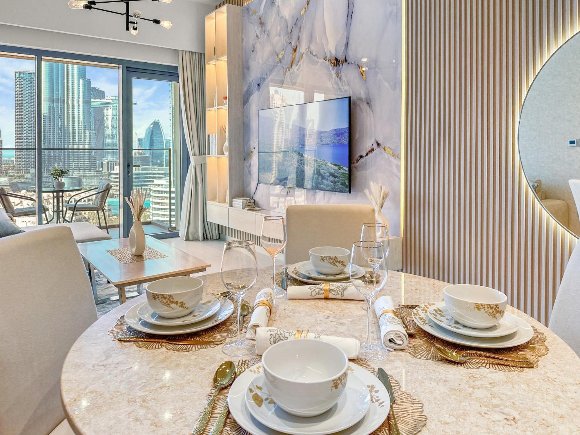 View In And Burj Khalifa View - 2 Bedroom - 3 Beds * Dubai