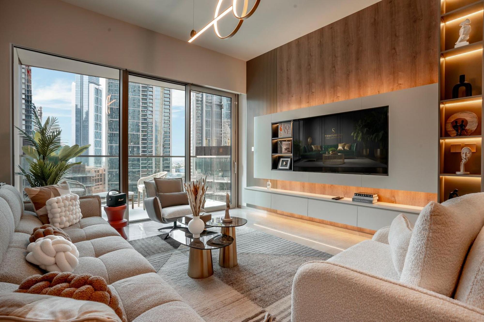 Modern 1-bedroom In Downtown Near Mall & Burj Khalifa Apartamento