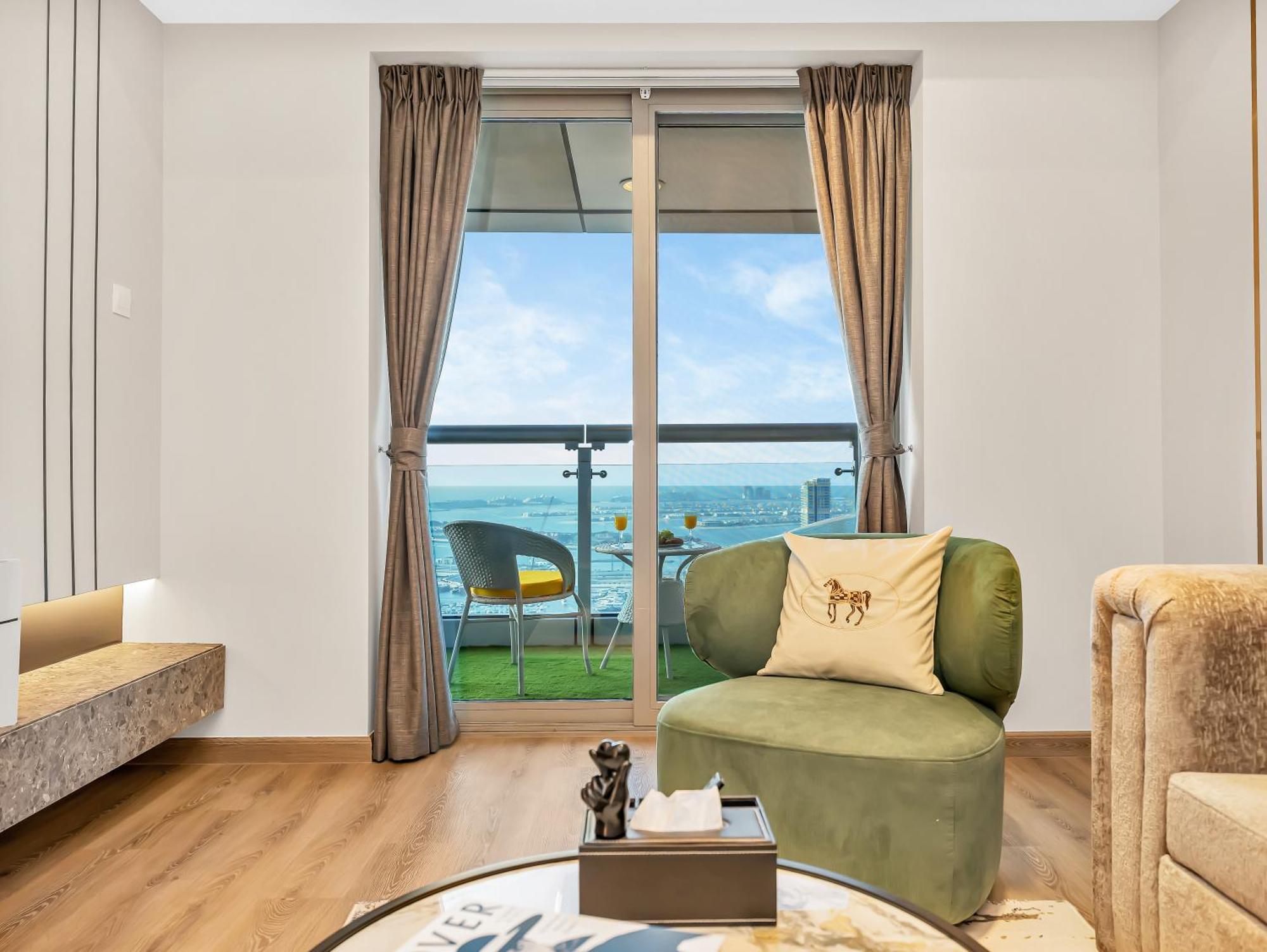 Lux New 2 Bhk - Full Sea View - Marina - 5 Min To - 100 Metres To Tram Appartement Dubaï