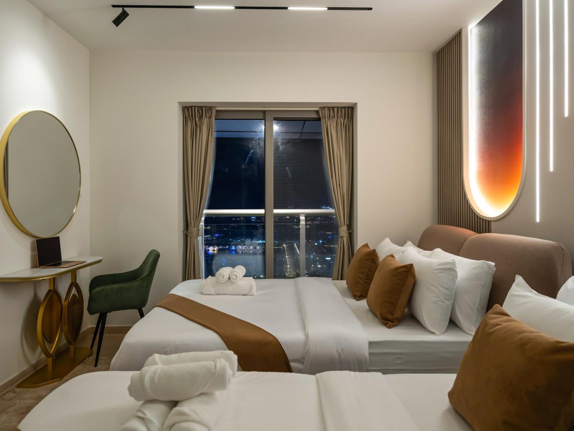 Lux New 2 Bhk - Full Sea View - Marina - 5 Min To - 100 Metres To Tram Appartement Dubaï