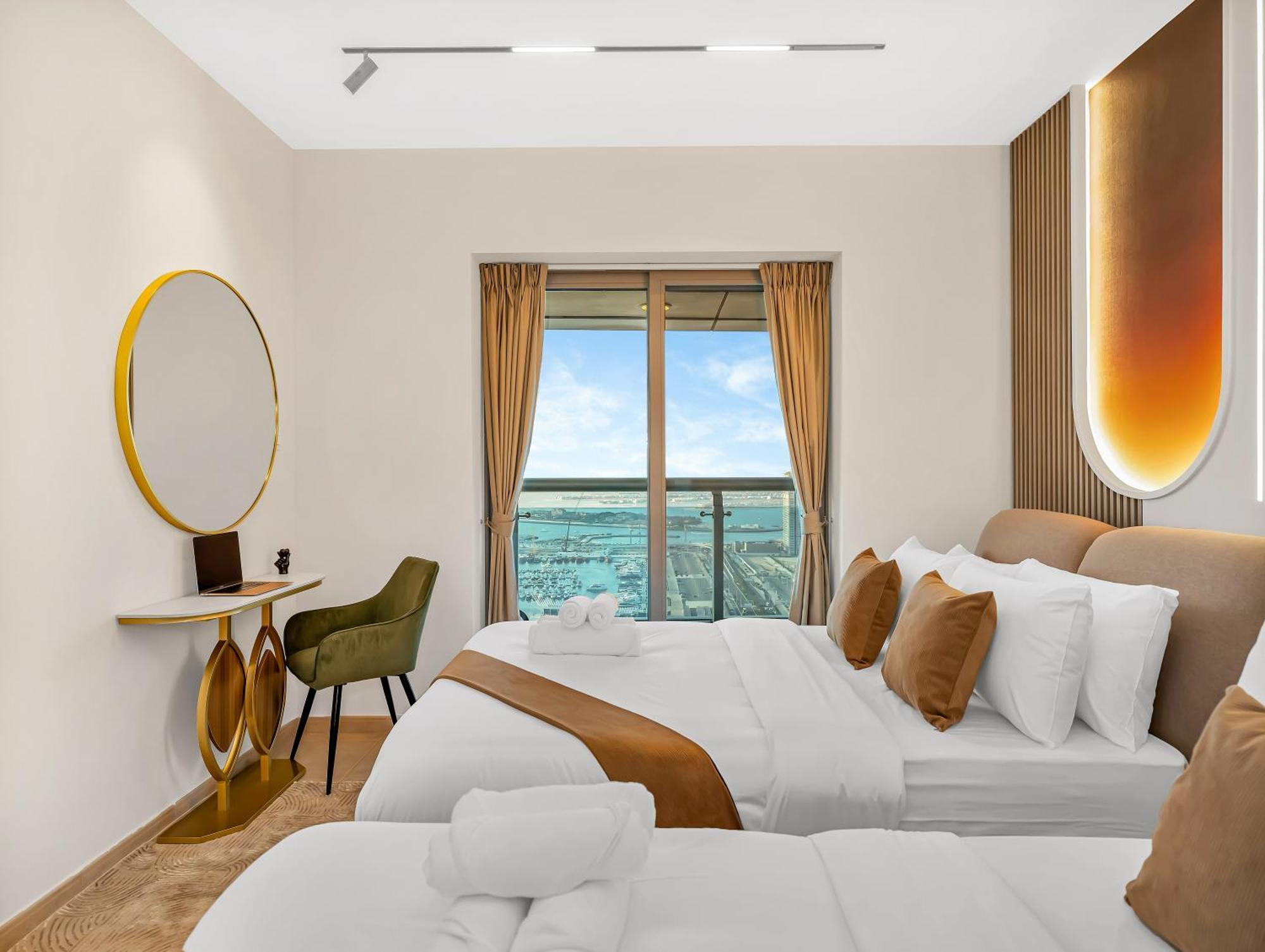 Lux New 2 Bhk - Full Sea View - Marina - 5 Min To - 100 Metres To Tram Dubaï
