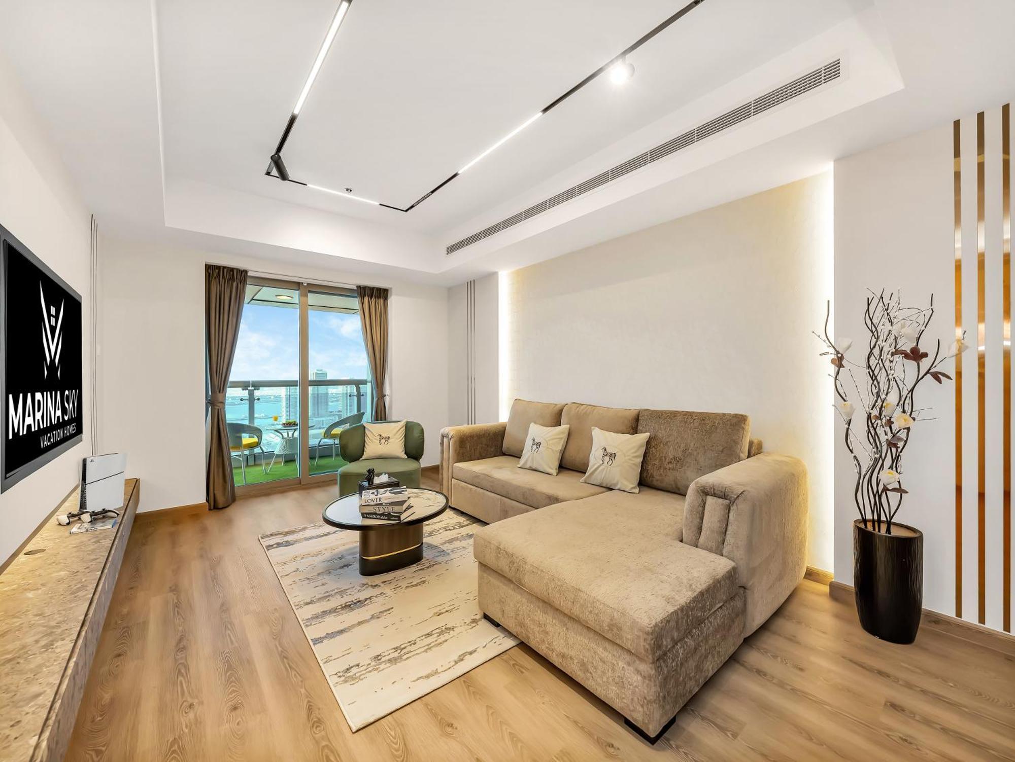 Appartement Lux New 2 Bhk - Full Sea View - Marina - 5 Min To - 100 Metres To Tram Dubaï
