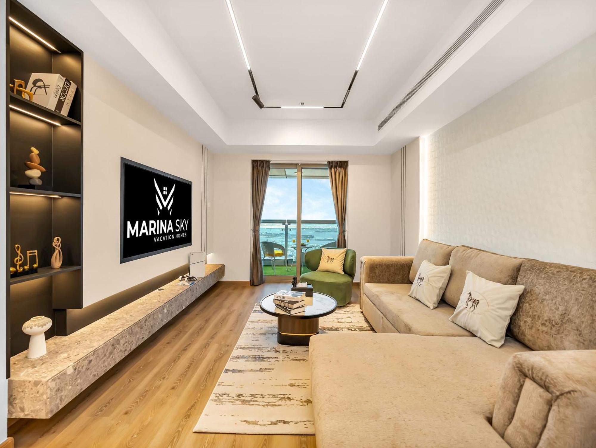 Appartement Lux New 2 Bhk - Full Sea View - Marina - 5 Min To - 100 Metres To Tram *