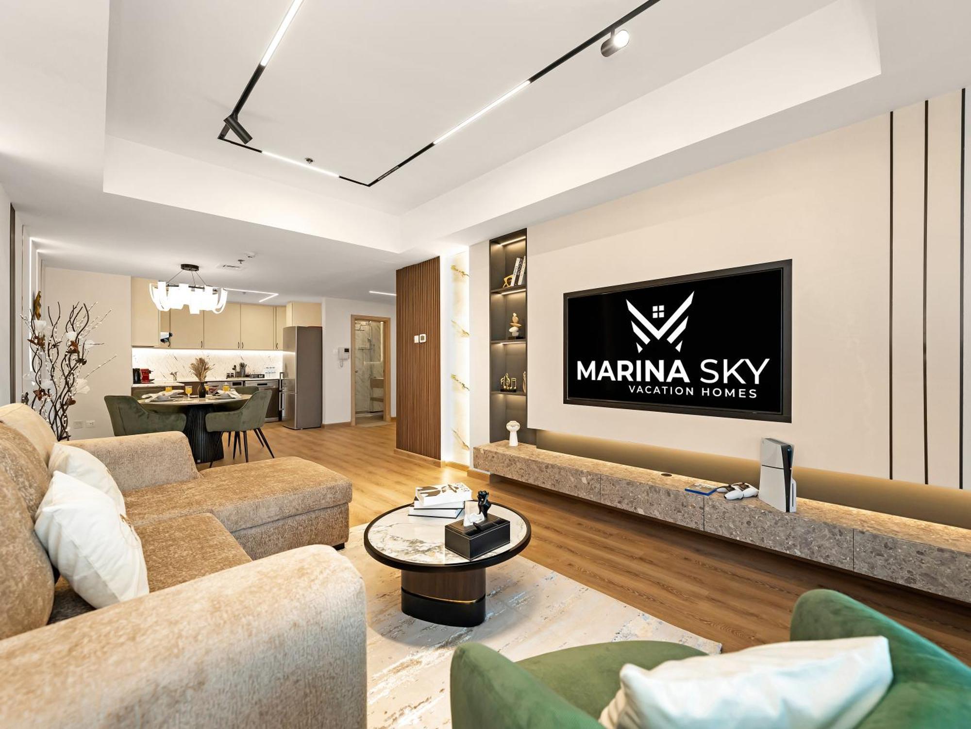 Appartement Lux New 2 Bhk - Full Sea View - Marina - 5 Min To - 100 Metres To Tram Dubaï