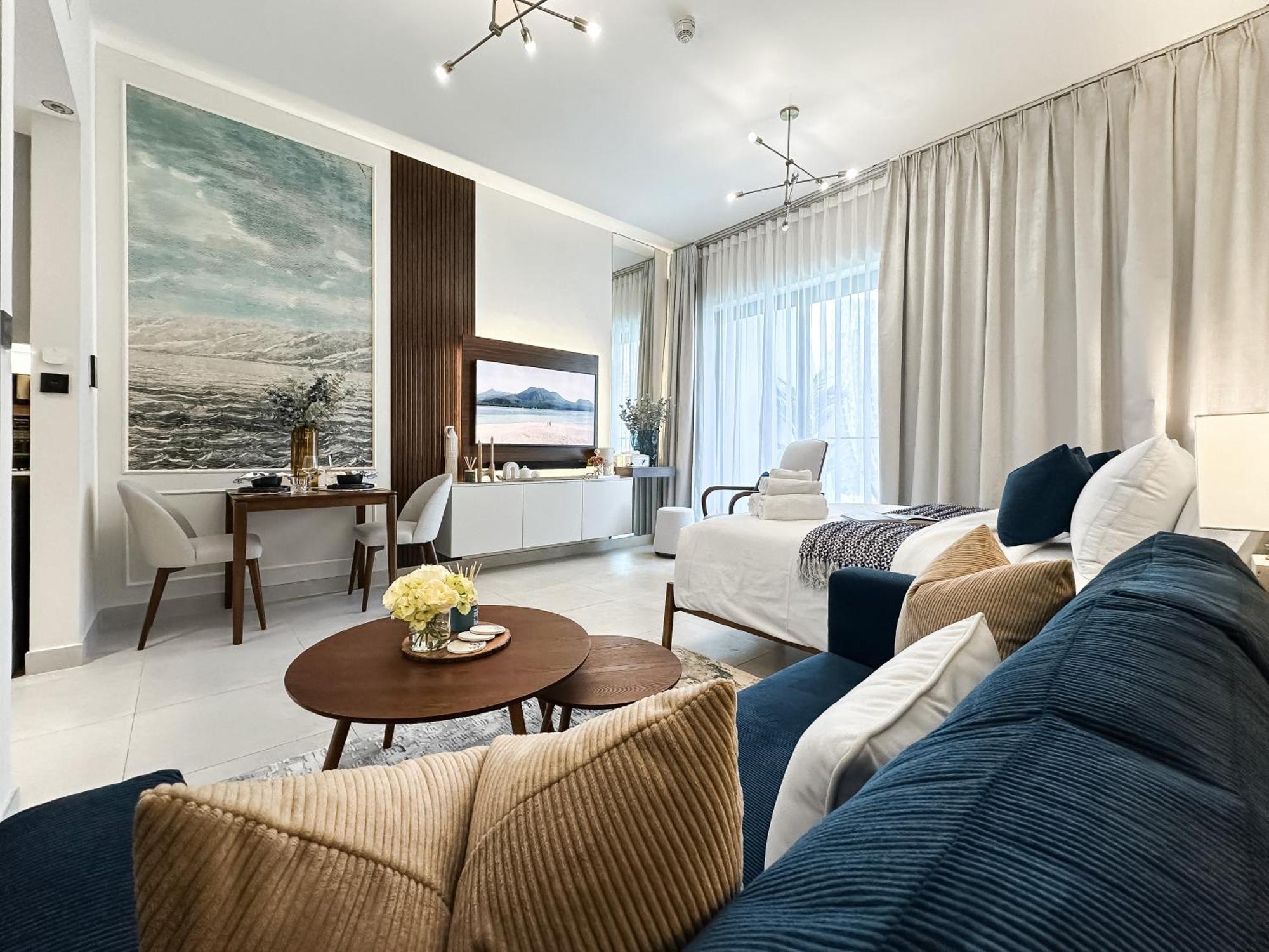 Trophy - Santorini Burjkhalifa & Canal Views Sofa Bed Apartament Dubai