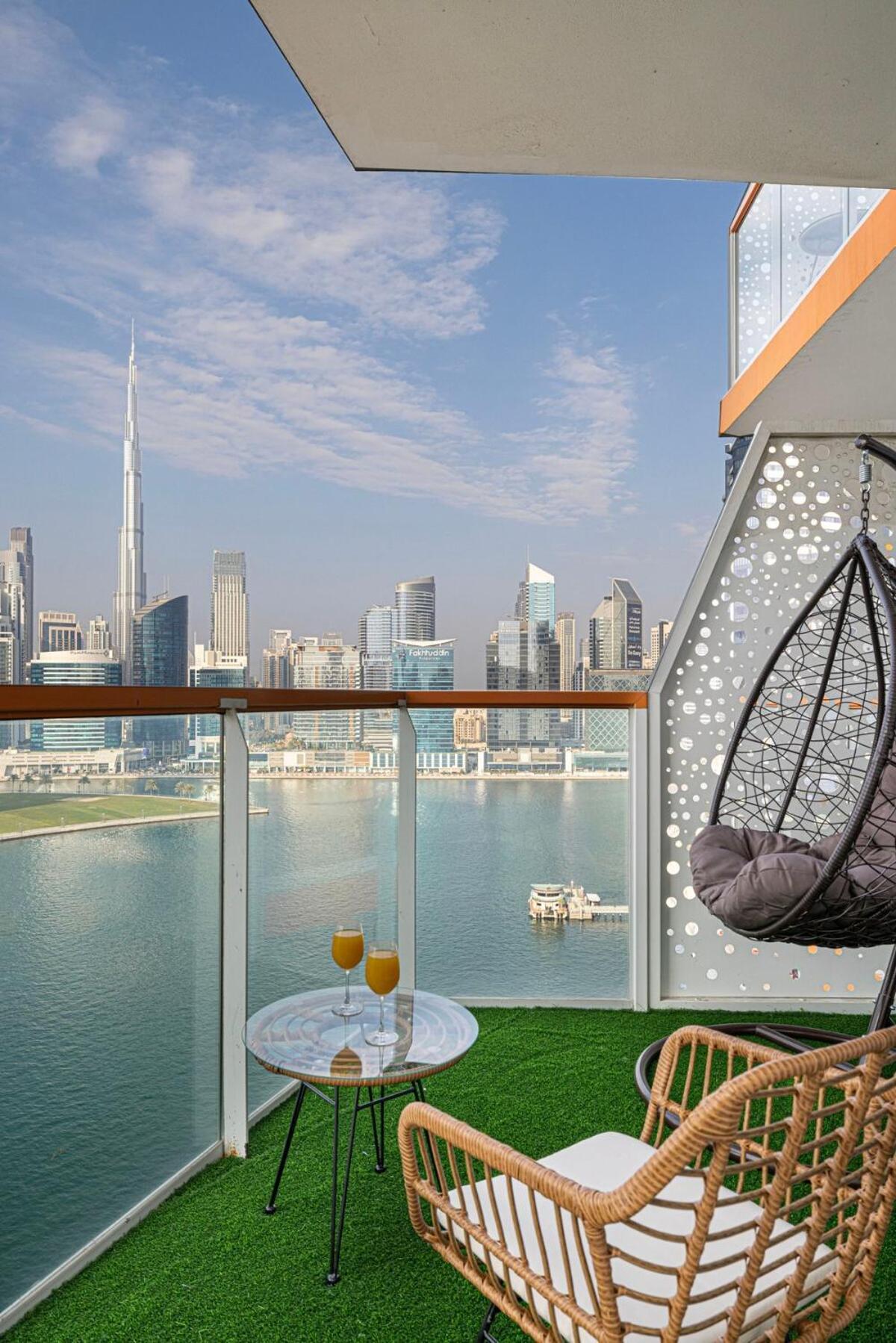Panoramic! Burj Khalifa And Canal View! Appartement Dubaï