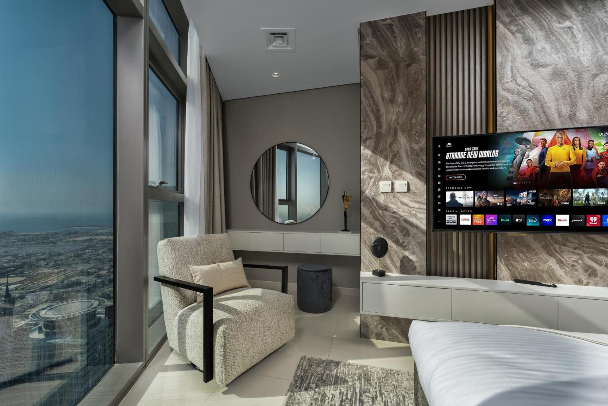 Apartament Scenic Infinity Pool With Burj Khalifa Views Dubai