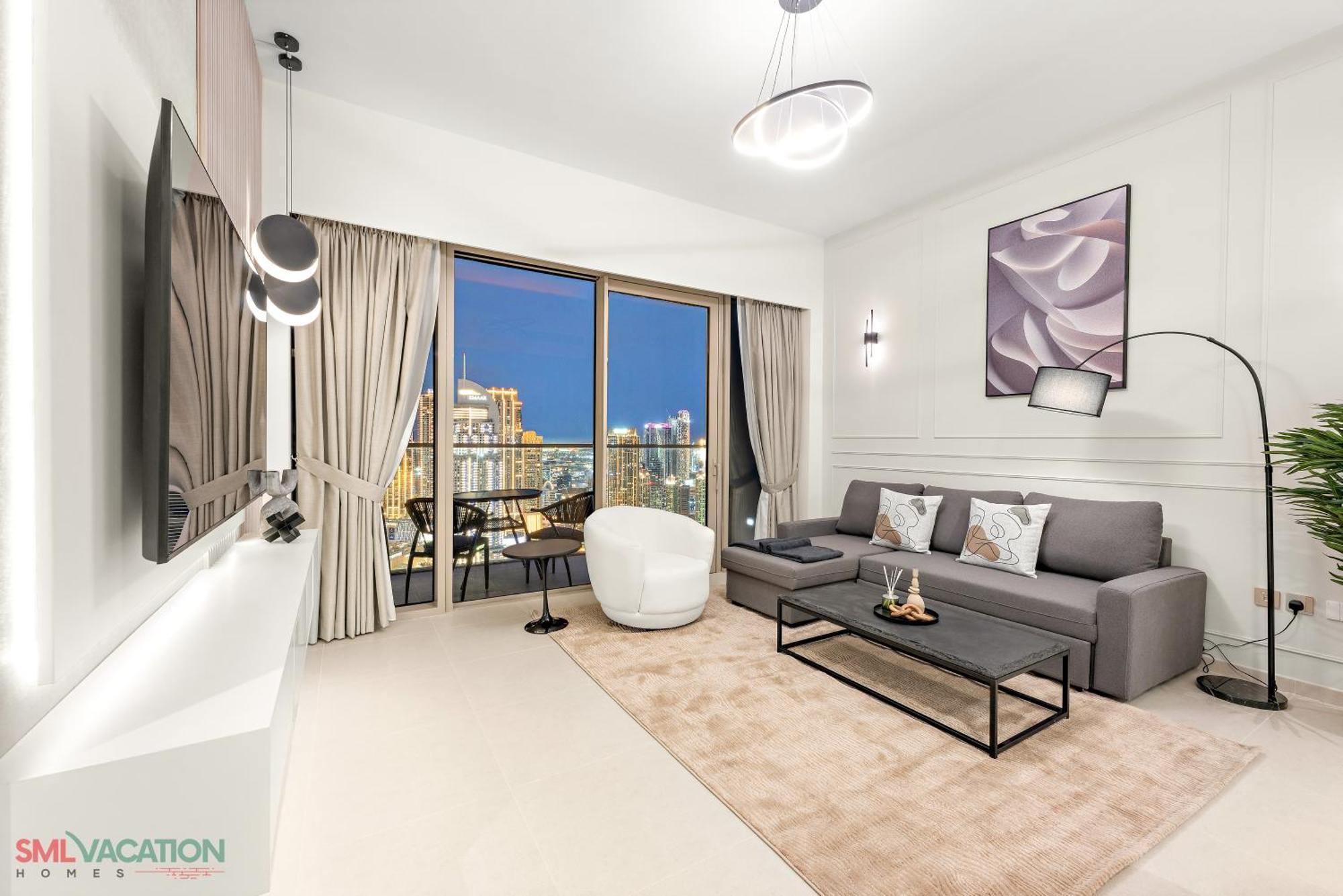 Appartamento Sml - Sky High With Burj Khalifa And Fountain Views At Grande Signature, Downtown *