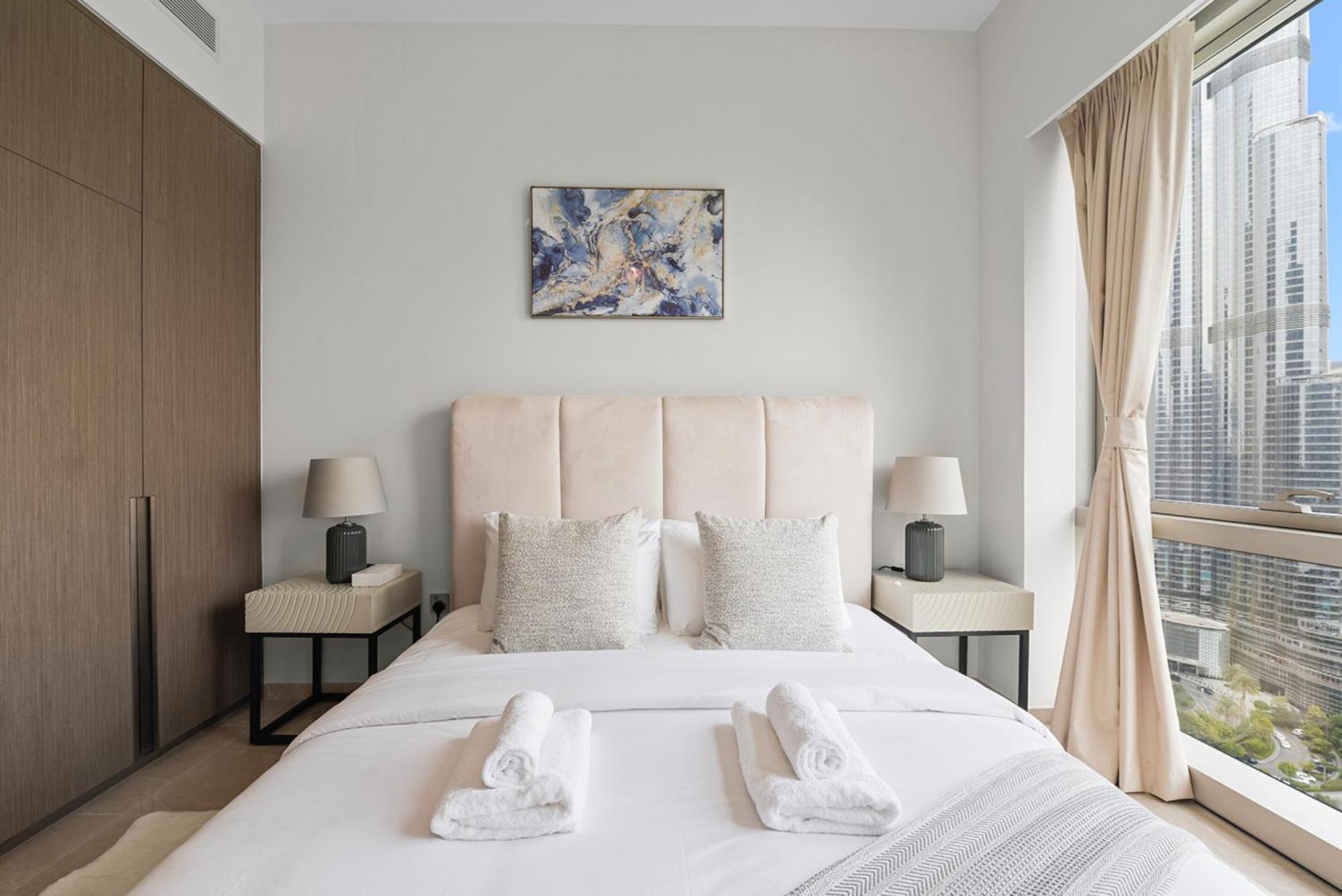 Apartment Grande Signature By Emaar - New Luxury 2br W Panoramic Burj Khalifa & Fountain Show Views