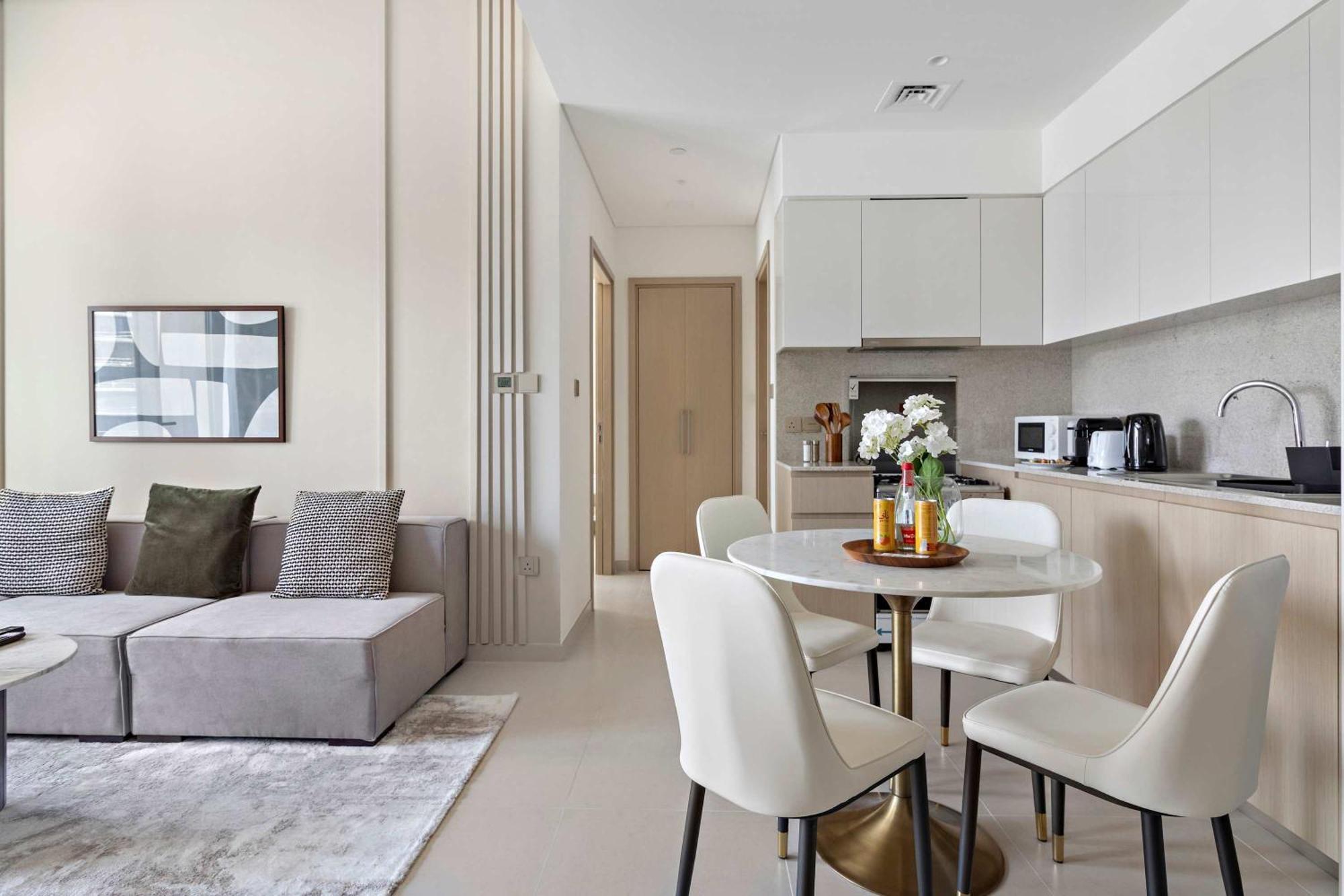 Lägenhet Silkhaus Elegant 1bdr In Downtown Premium Tower Dubai