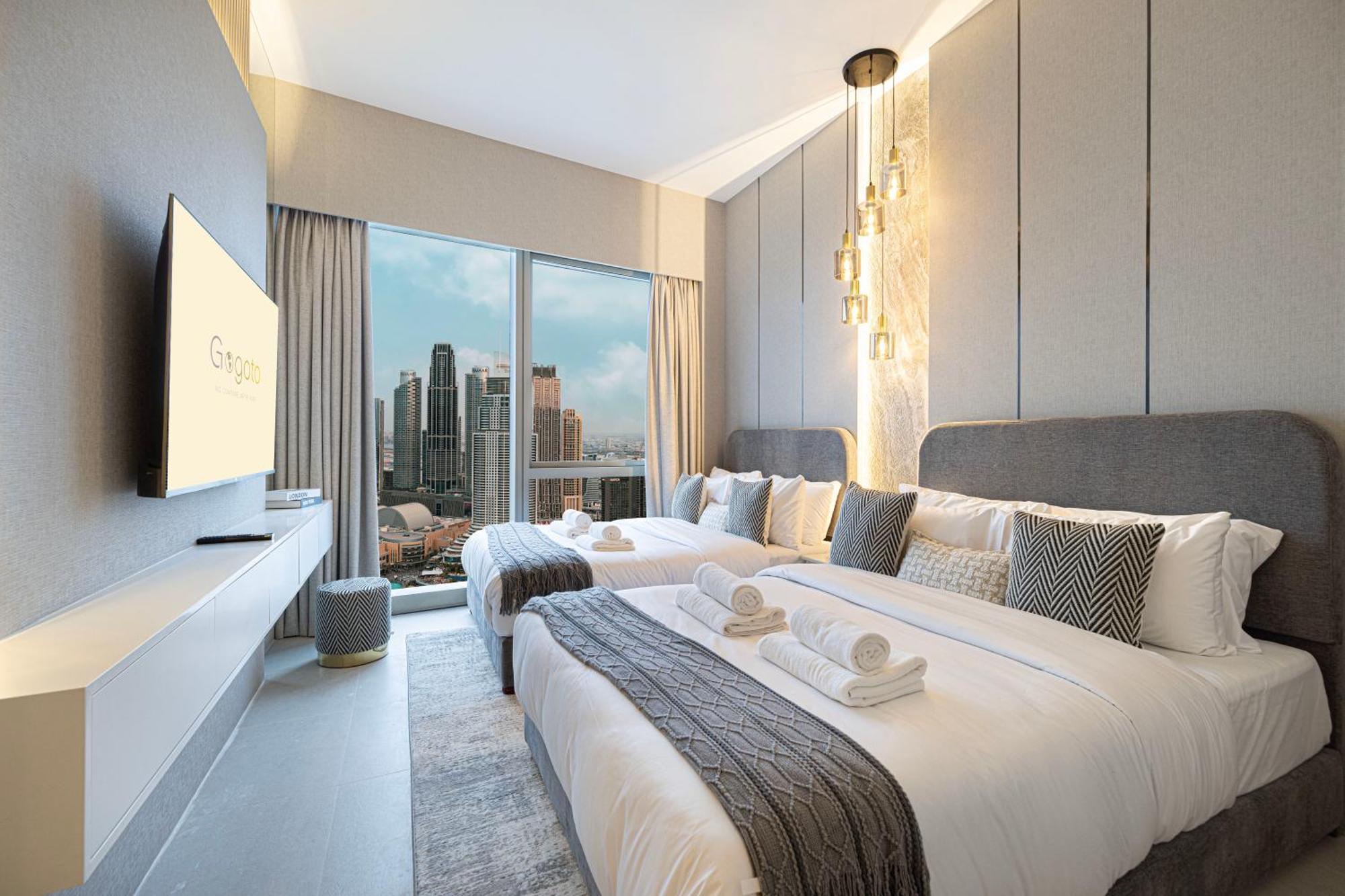 Luxury High Floor Burj Khalifa And Fountain View 5 Minute Walk Mall * Dubai